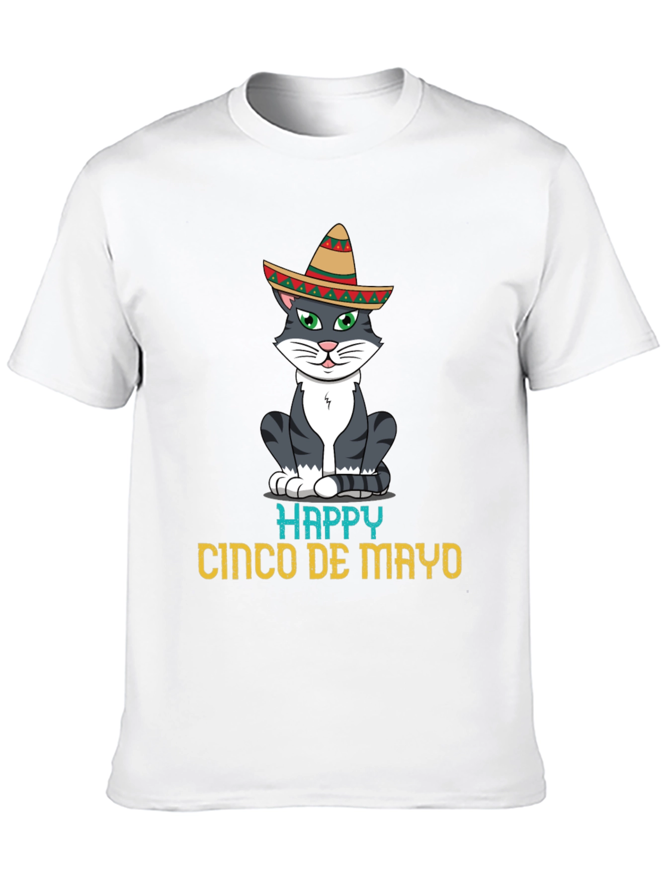 Happy Cinco De Mayo Cat T-Shirt