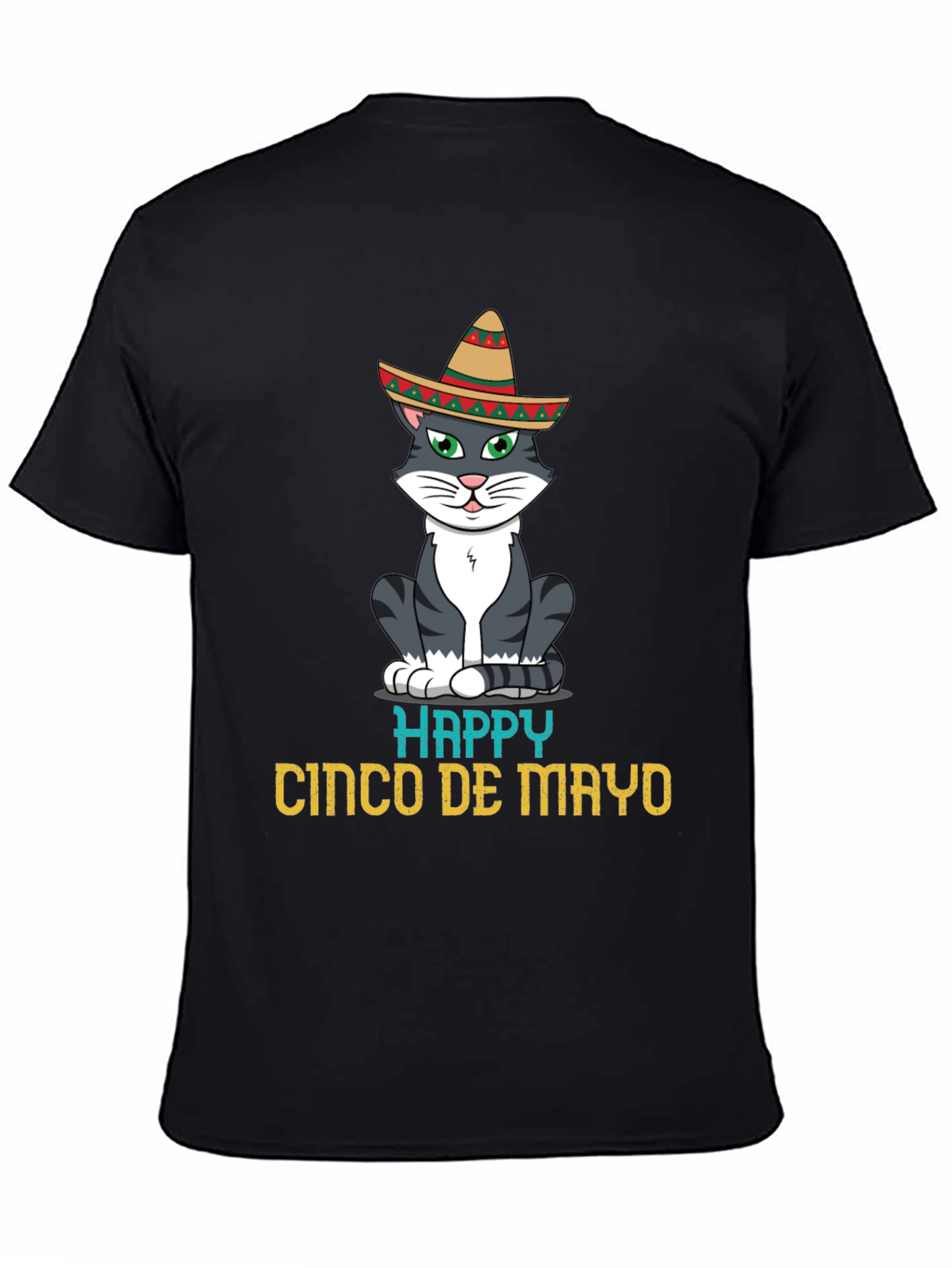 Happy Cinco De Mayo Cat T-Shirt