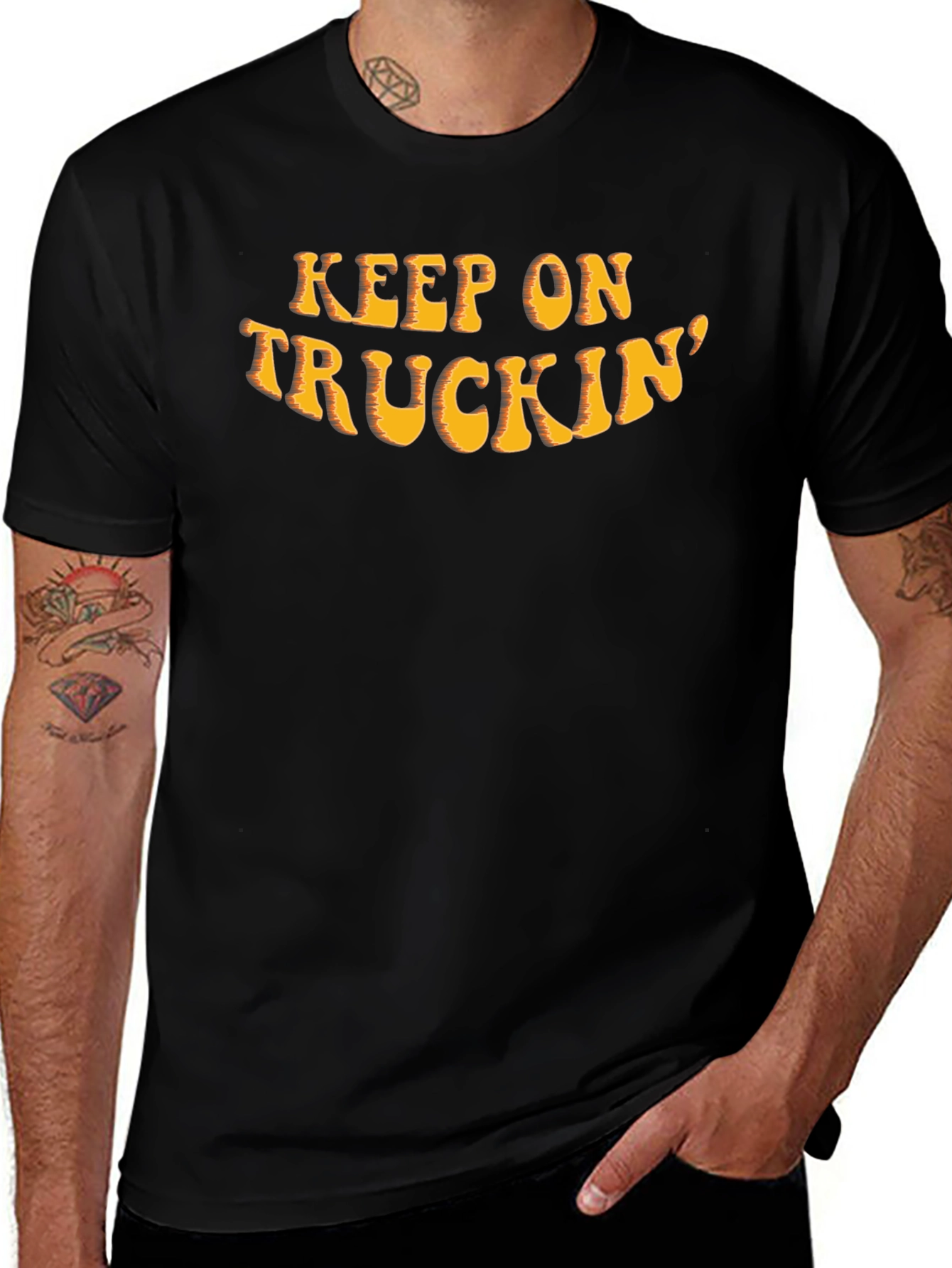 Keep On Truckin Graphic Tee - Retro Style