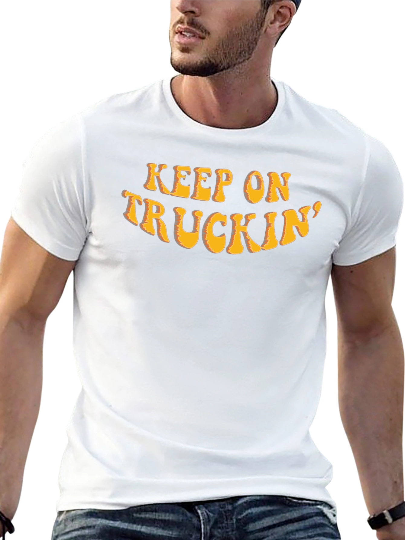 Keep On Truckin Graphic Tee - Retro Style
