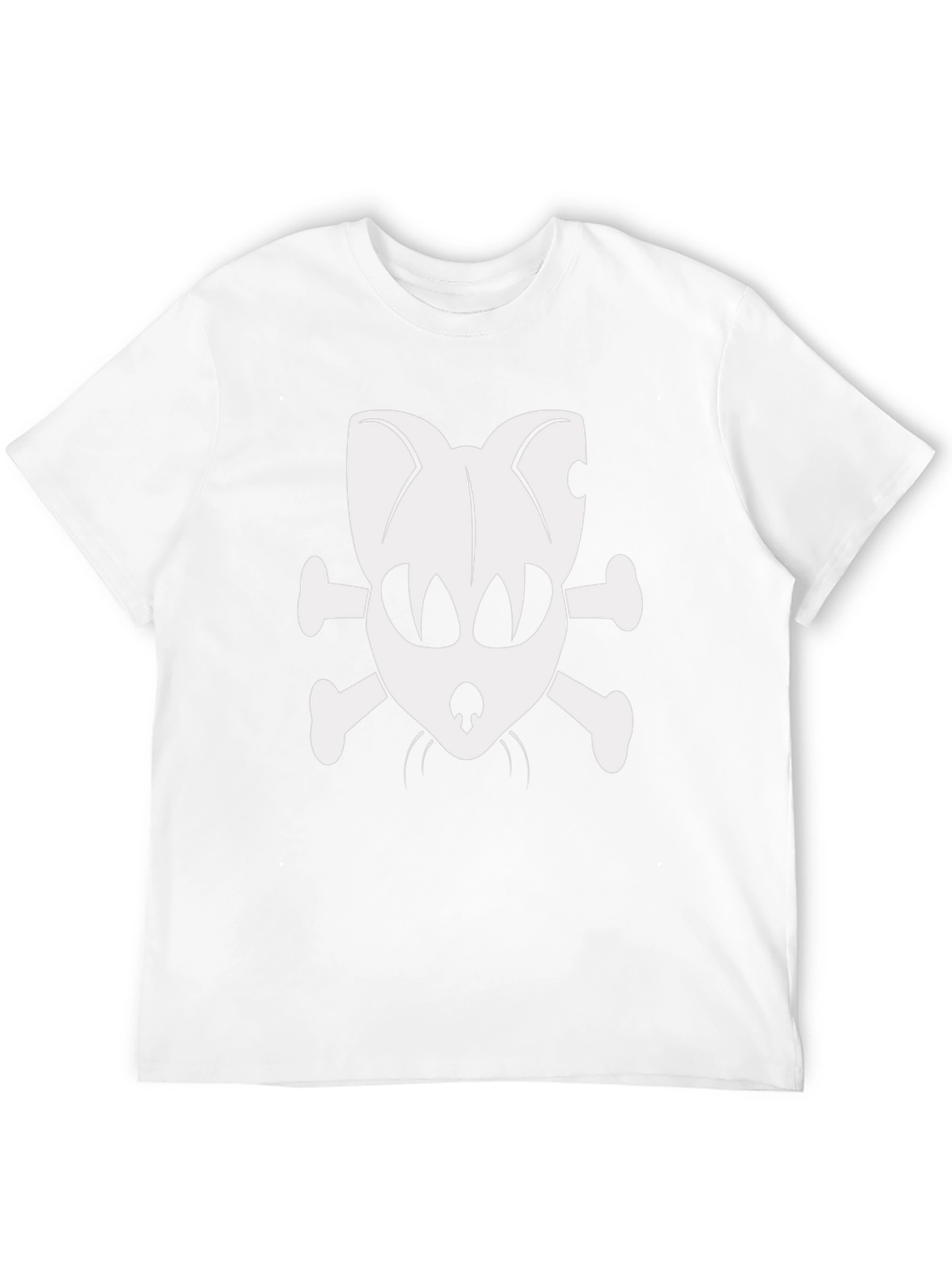 Skull Cat & Crossbones Black T-Shirt