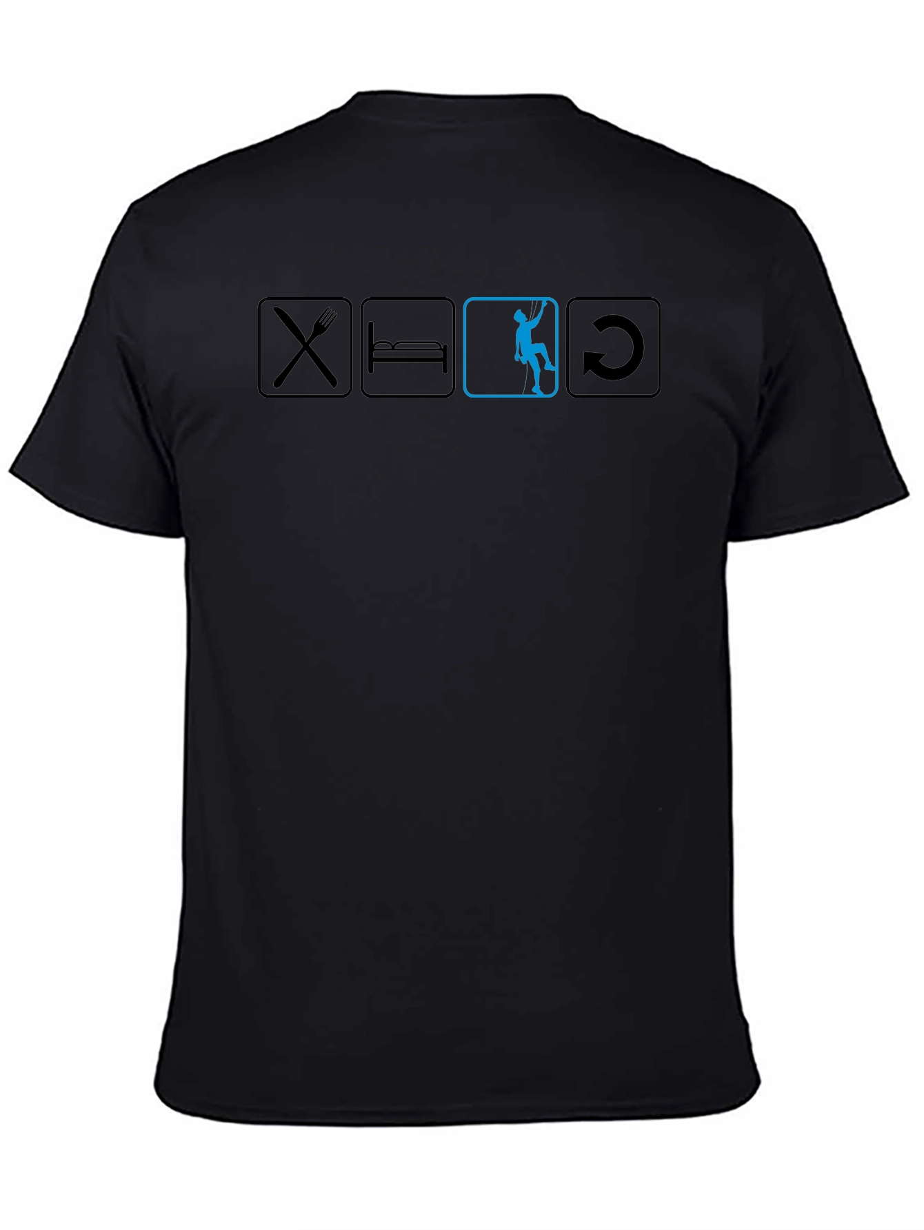 Eat Sleep Climb Repeat Black T-Shirt