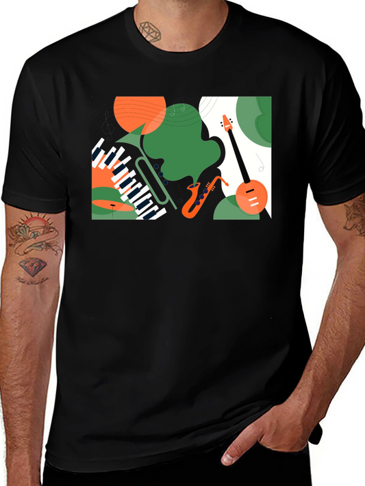 Abstract Music Design T-Shirt