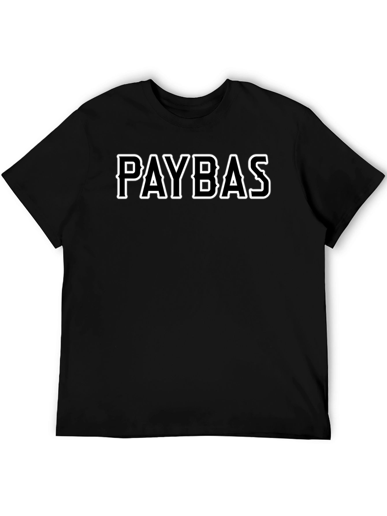 PAYBAS Black Graphic Tee - Casual Style