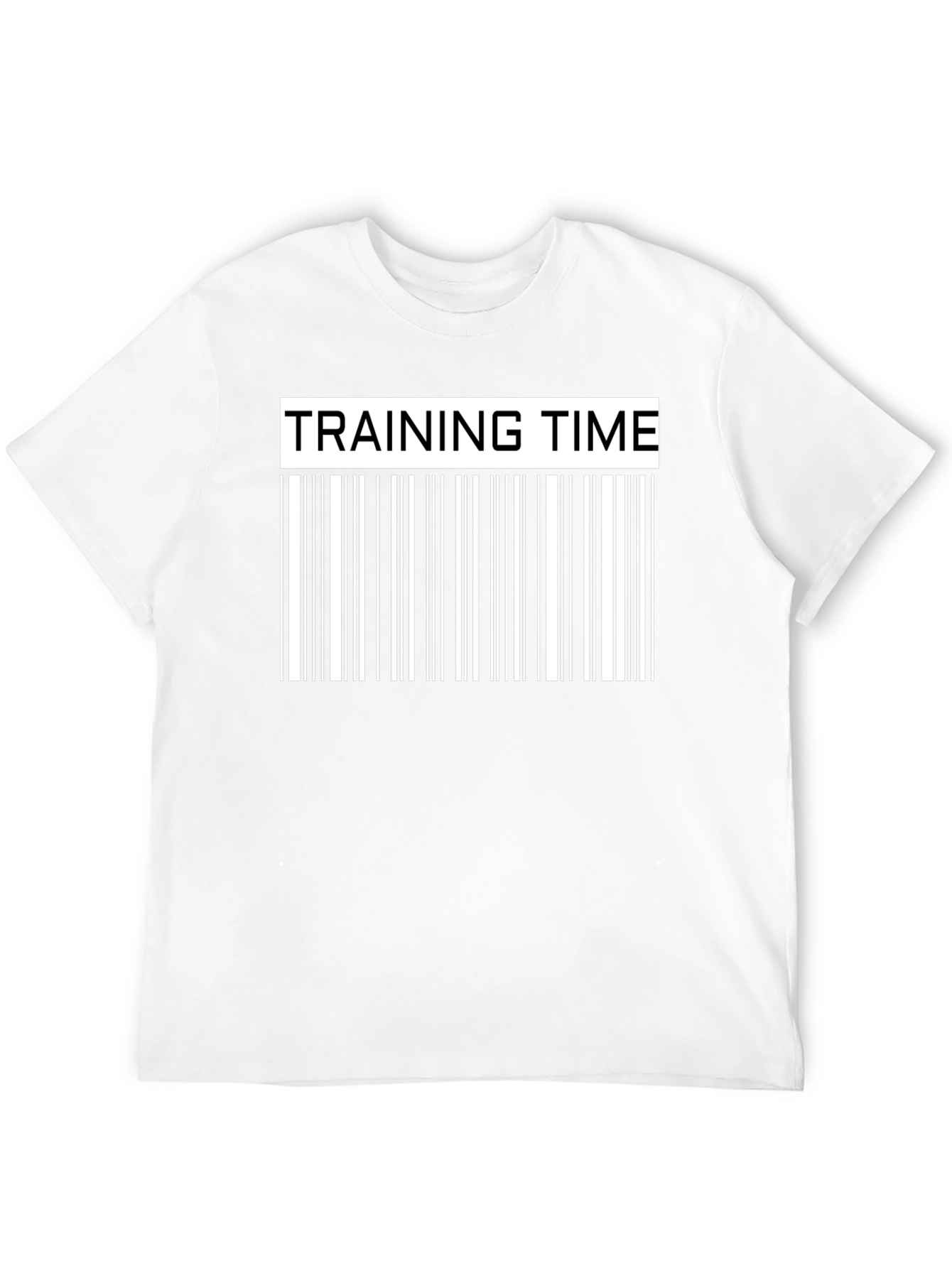 Training Time Barcode Graphic Tee - Black