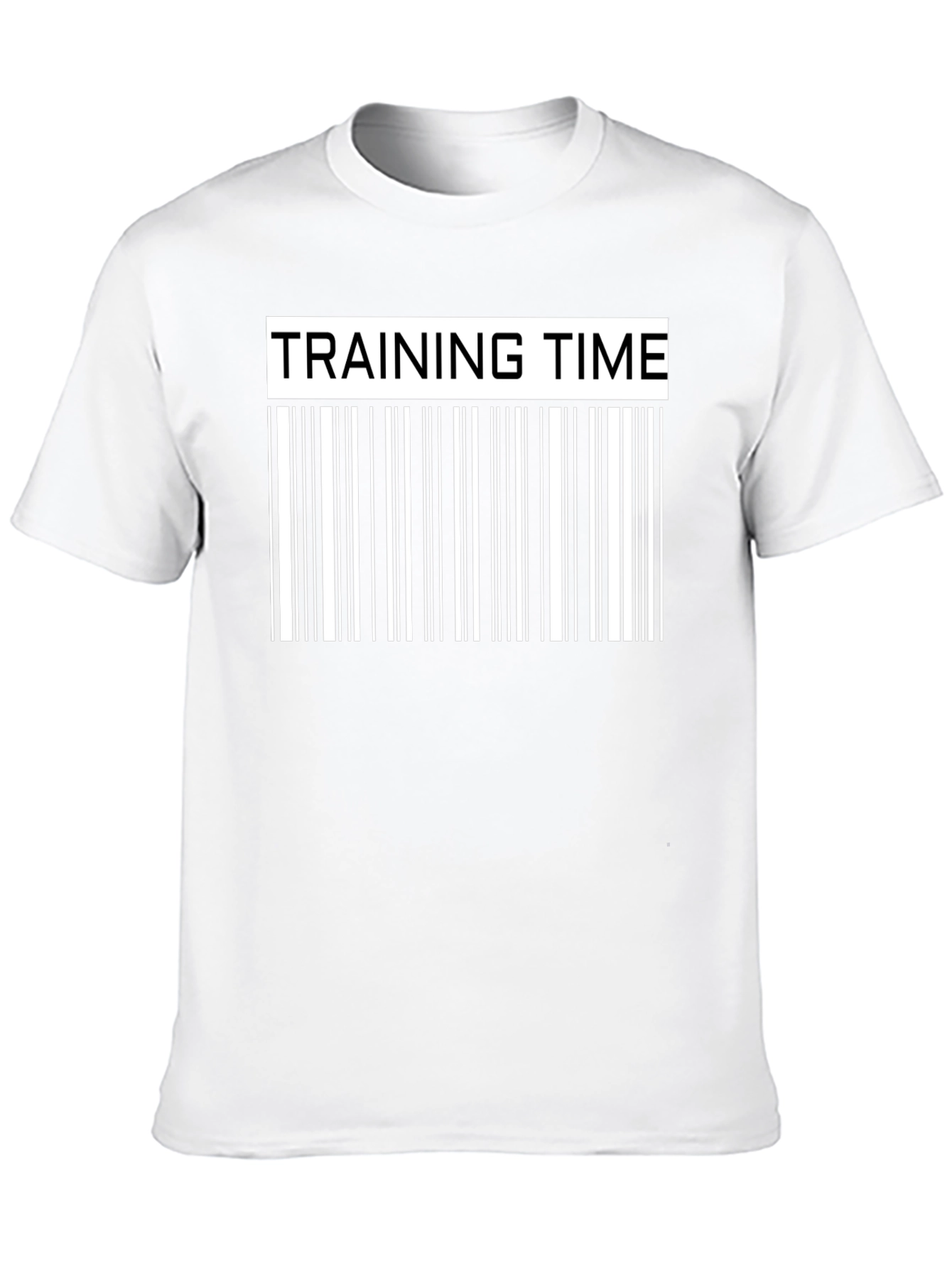 Training Time Barcode Graphic Tee - Black