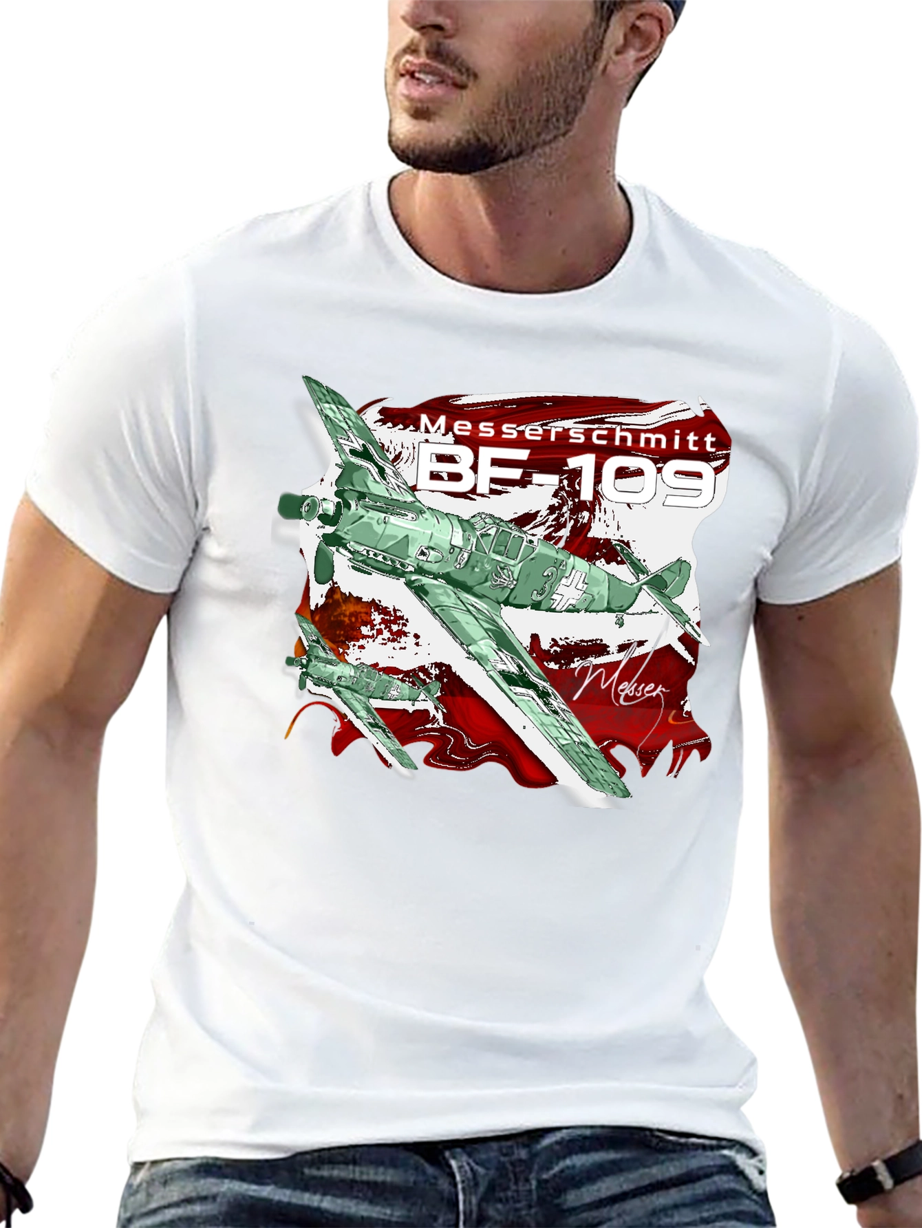 BF-109 T-Shirt - Classic Airplane Tee