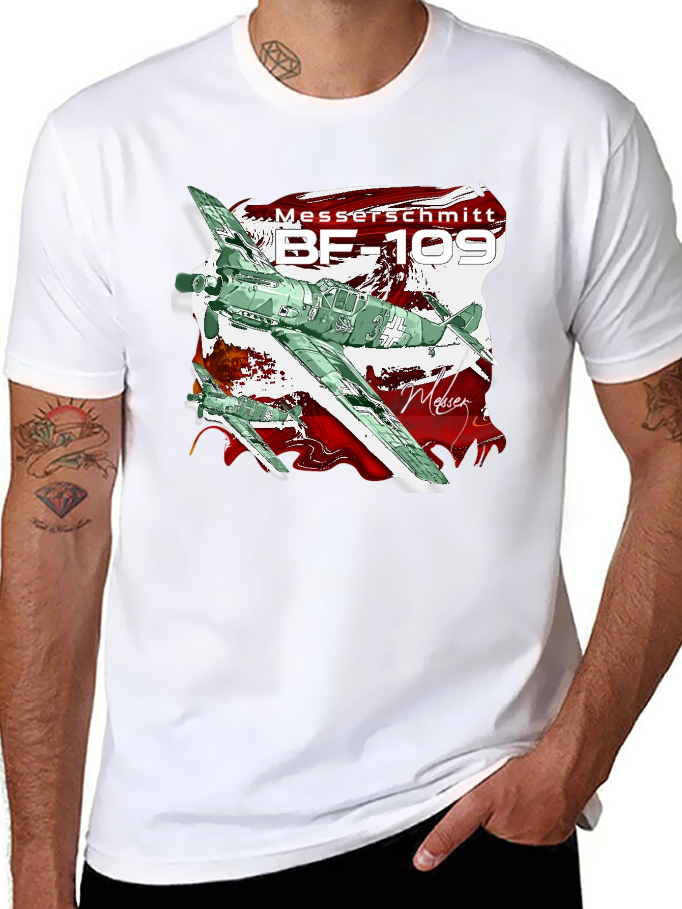 BF-109 T-Shirt - Classic Airplane Tee