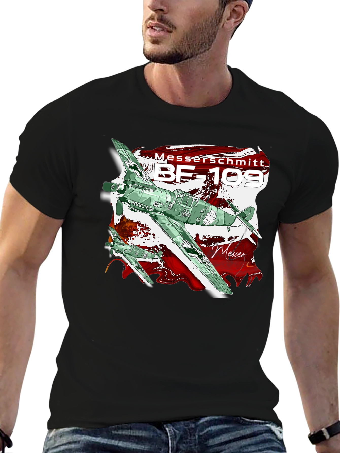 BF-109 T-Shirt - Classic Airplane Tee