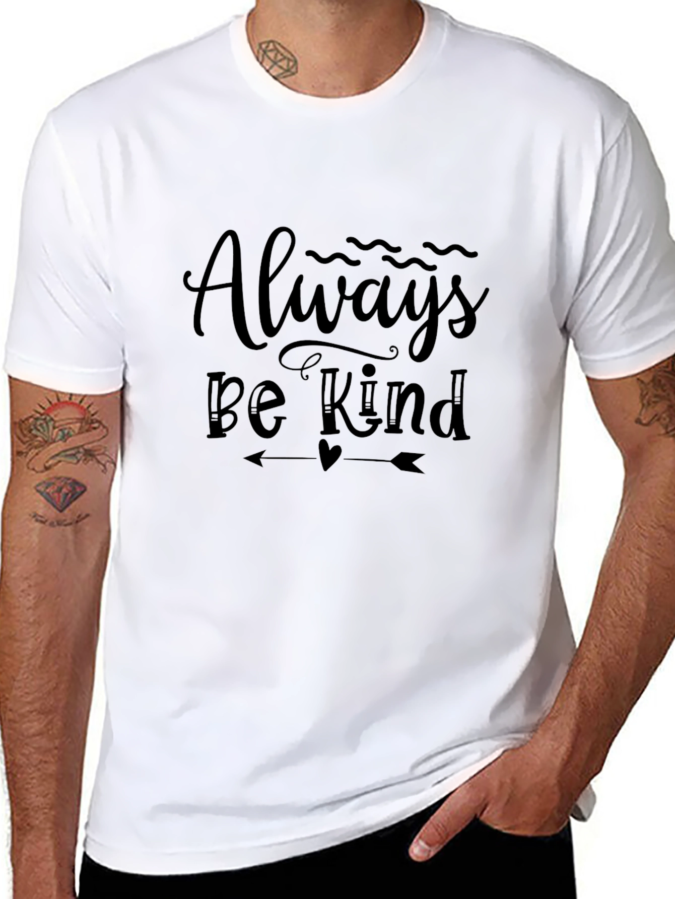 Always Be Kind Black Graphic Tee