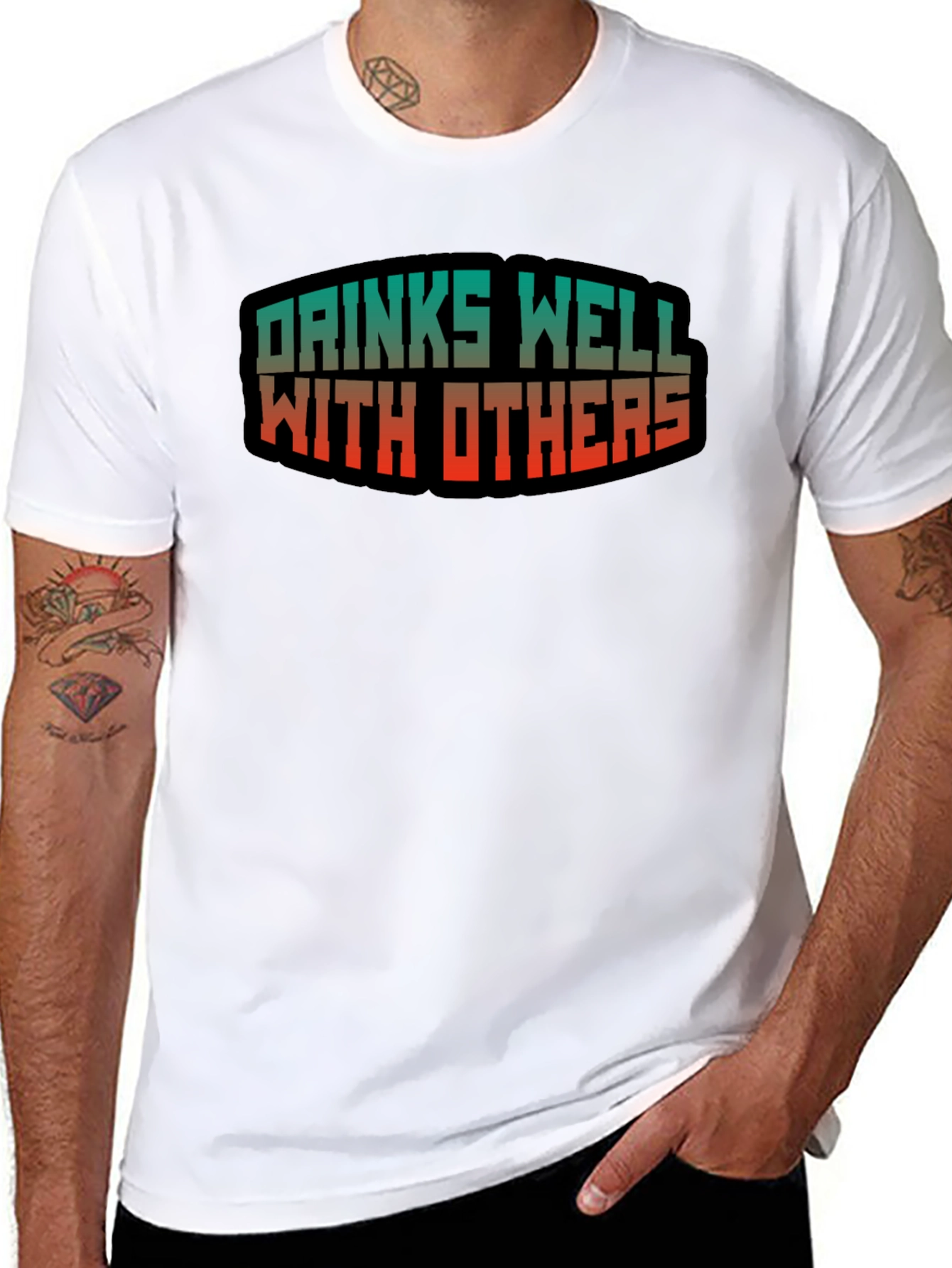 Drinks Well With Others Graphic Tee