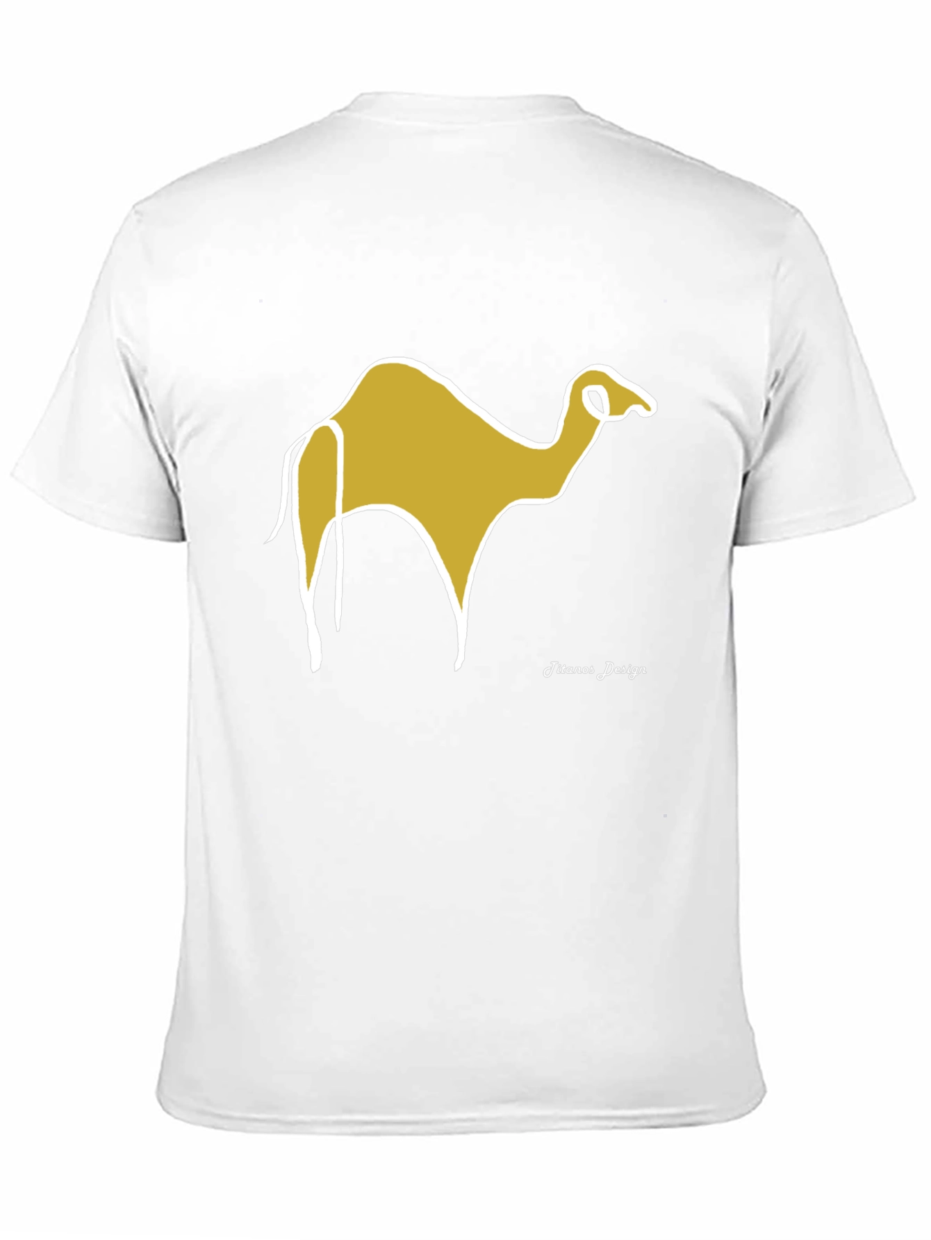 Camel Graphic Tee - Black Cotton Casual