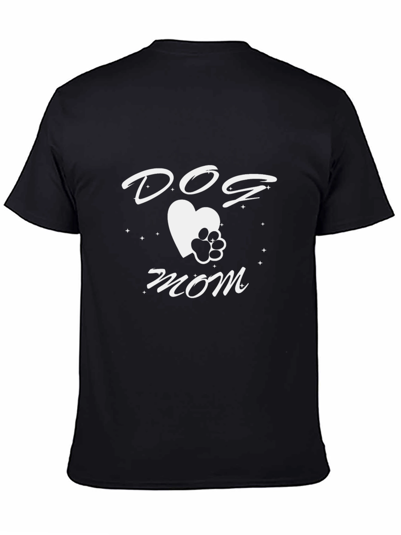 Dog Mom T-Shirt - Heart Paw Print Tee