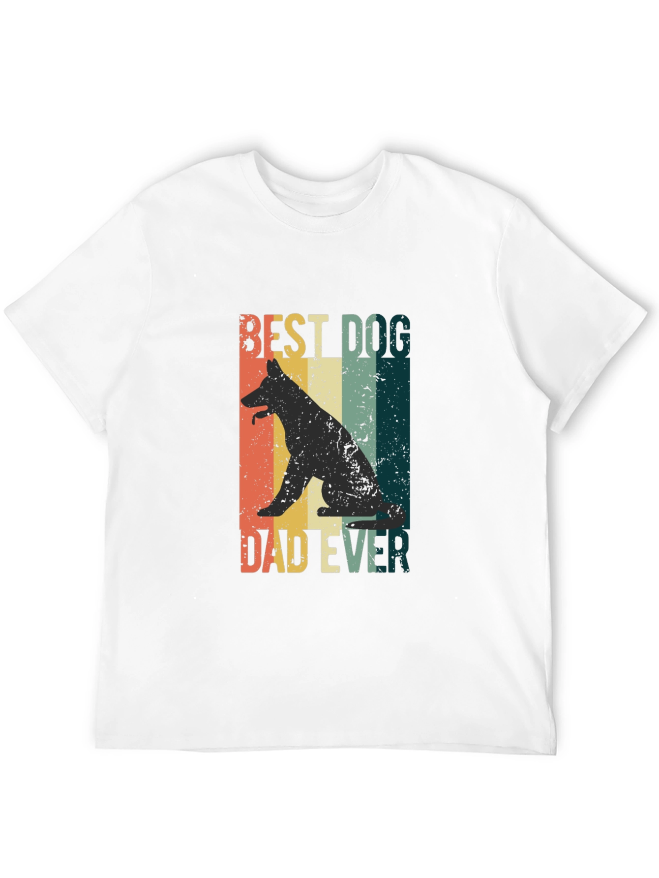 Best Dog Dad Ever Graphic Tee - Black
