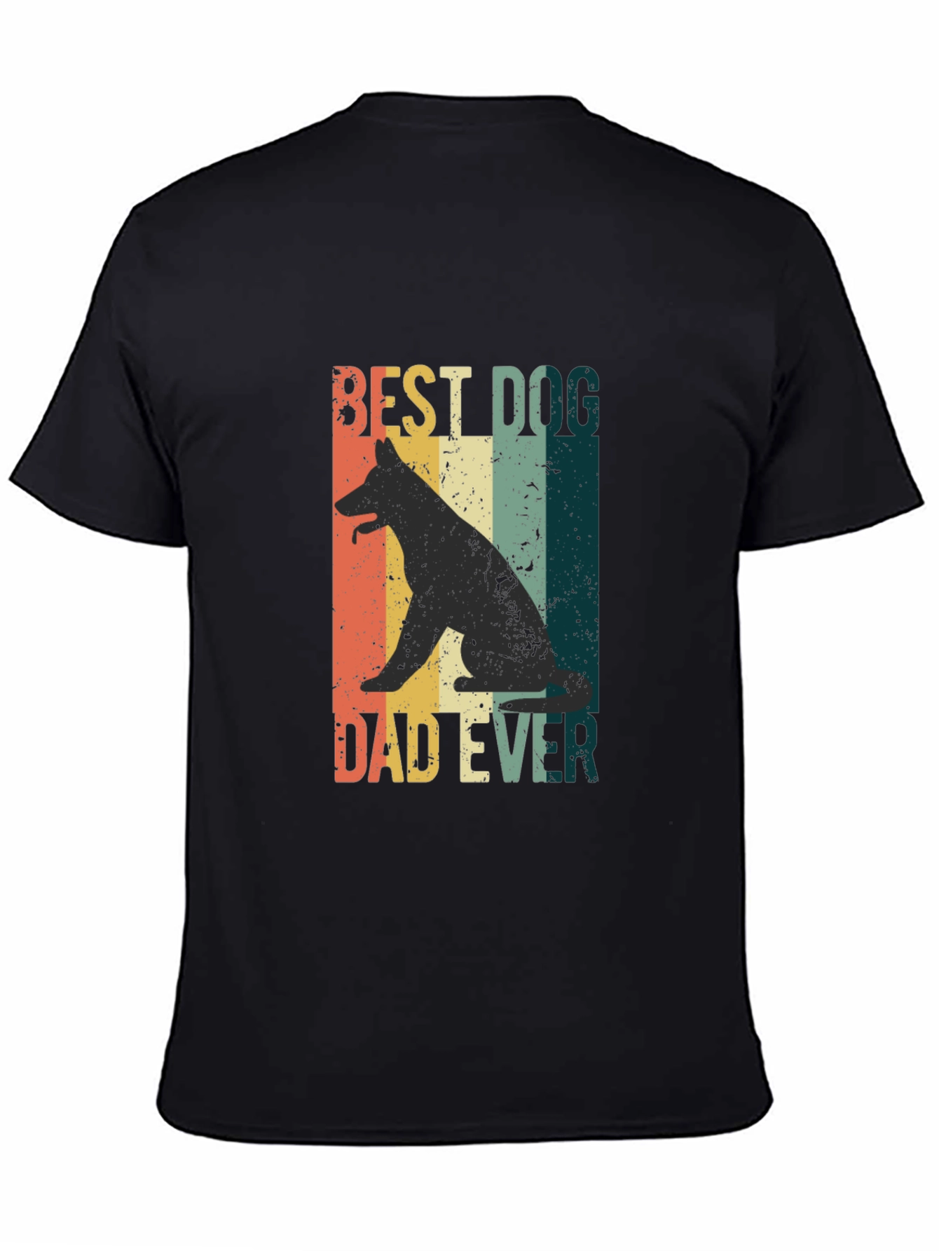 Best Dog Dad Ever Graphic Tee - Black