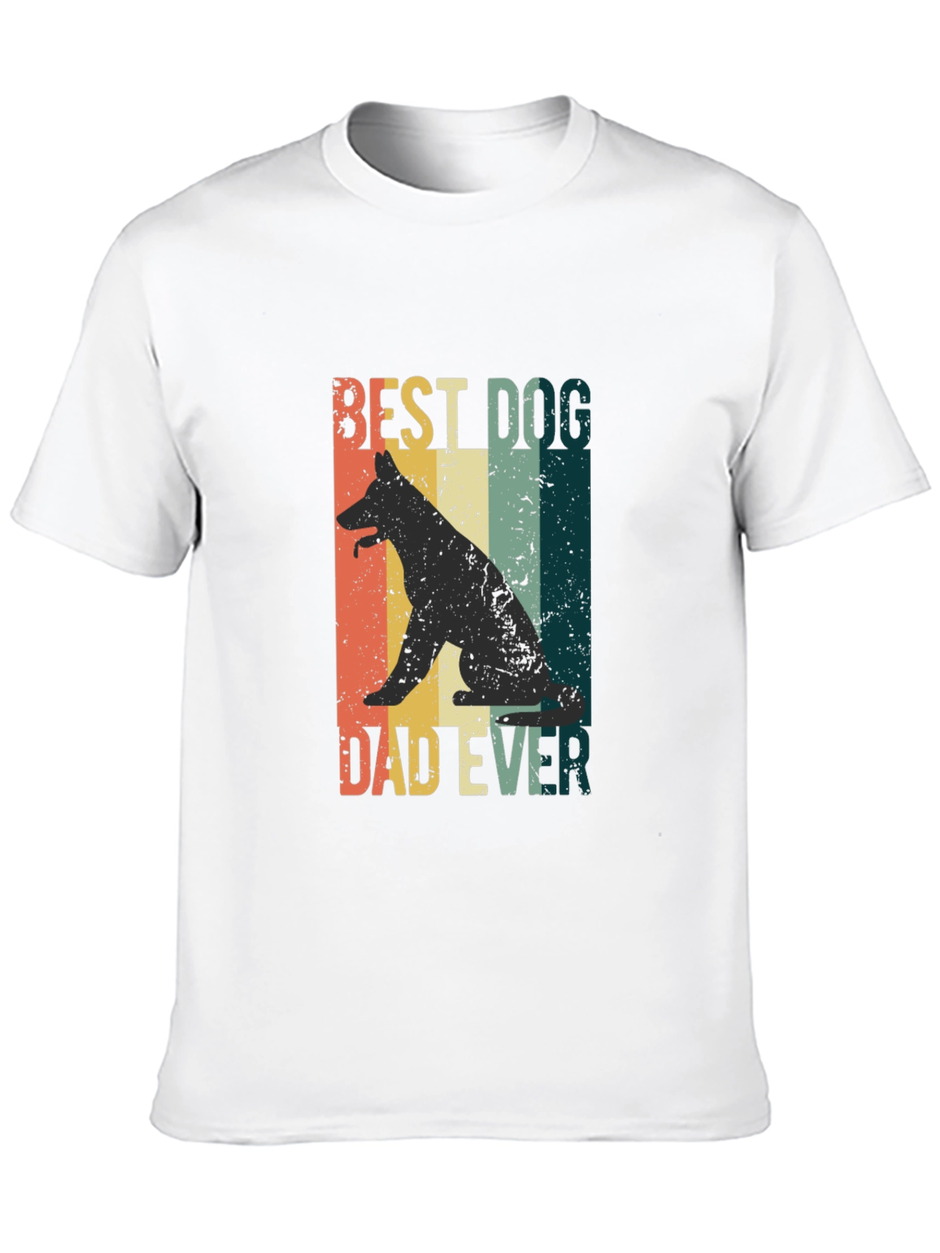 Best Dog Dad Ever Graphic Tee - Black