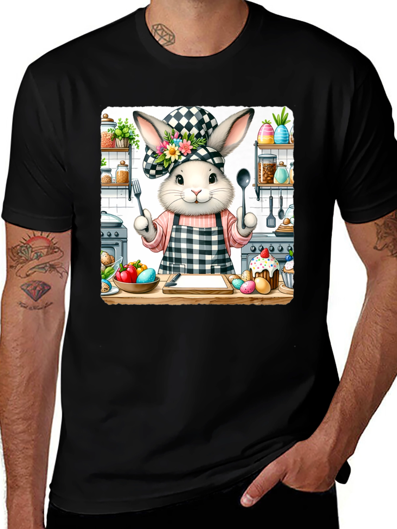 Chef Bunny Easter T-Shirt