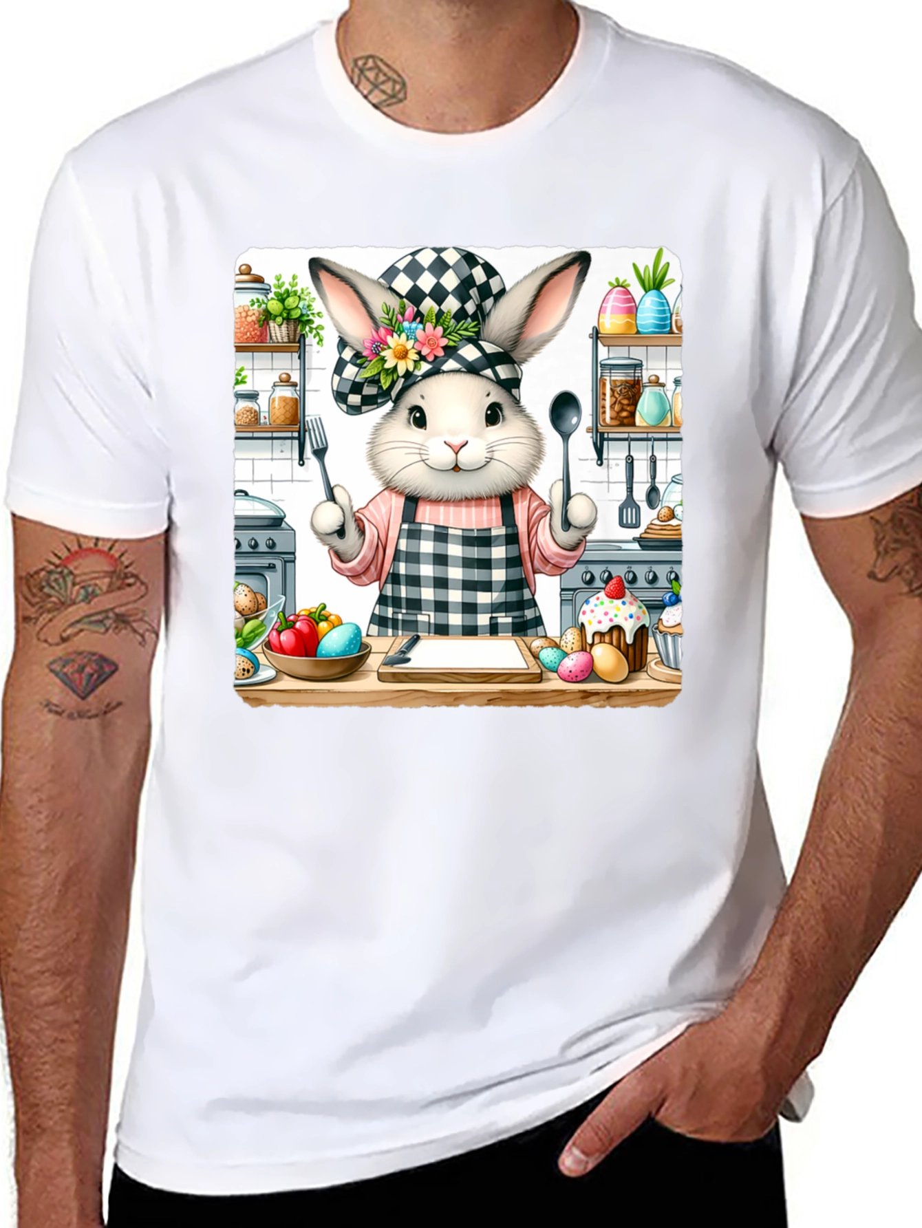 Chef Bunny Easter T-Shirt