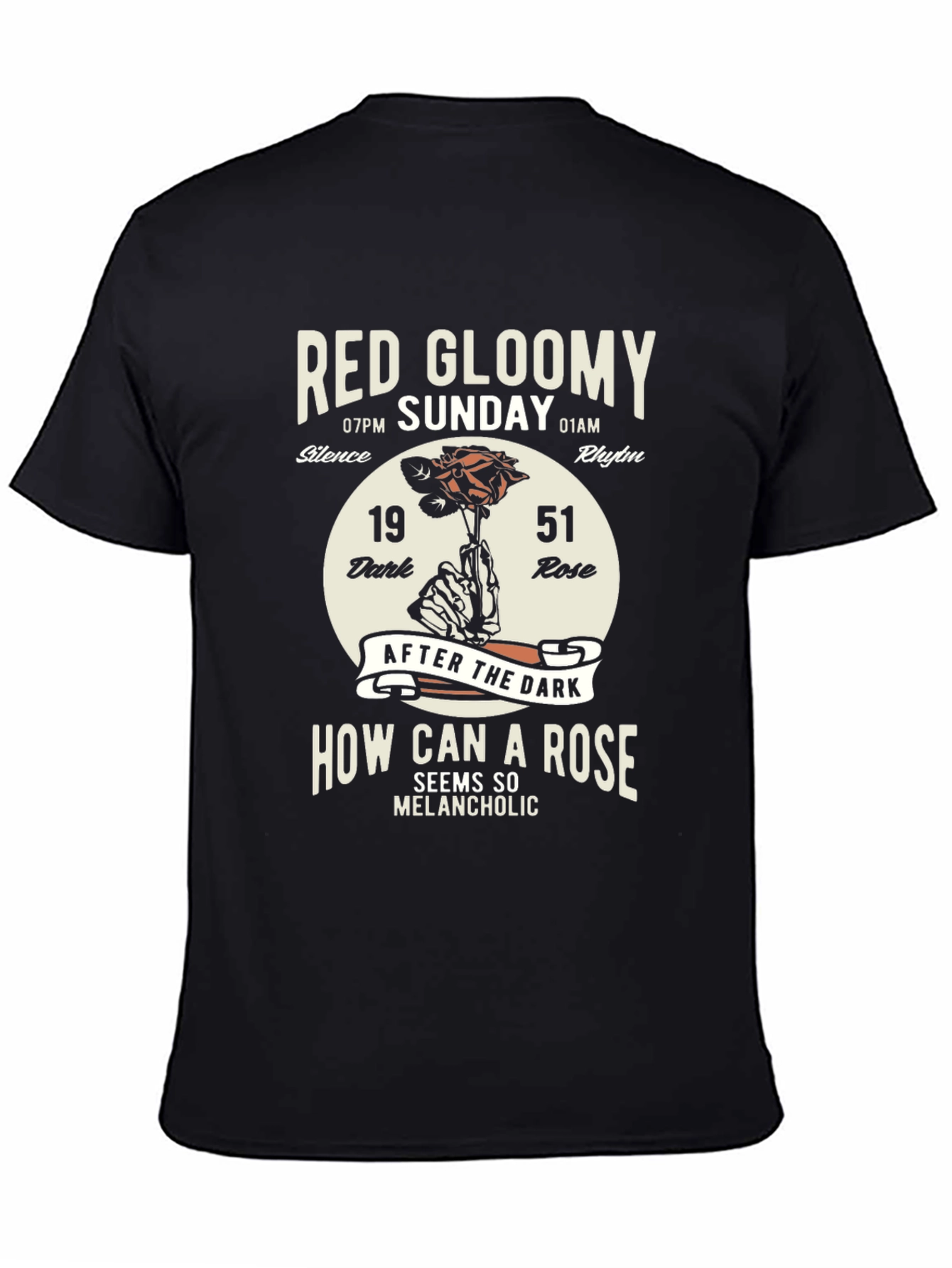 Red Gloomy Sunday Graphic T-Shirt