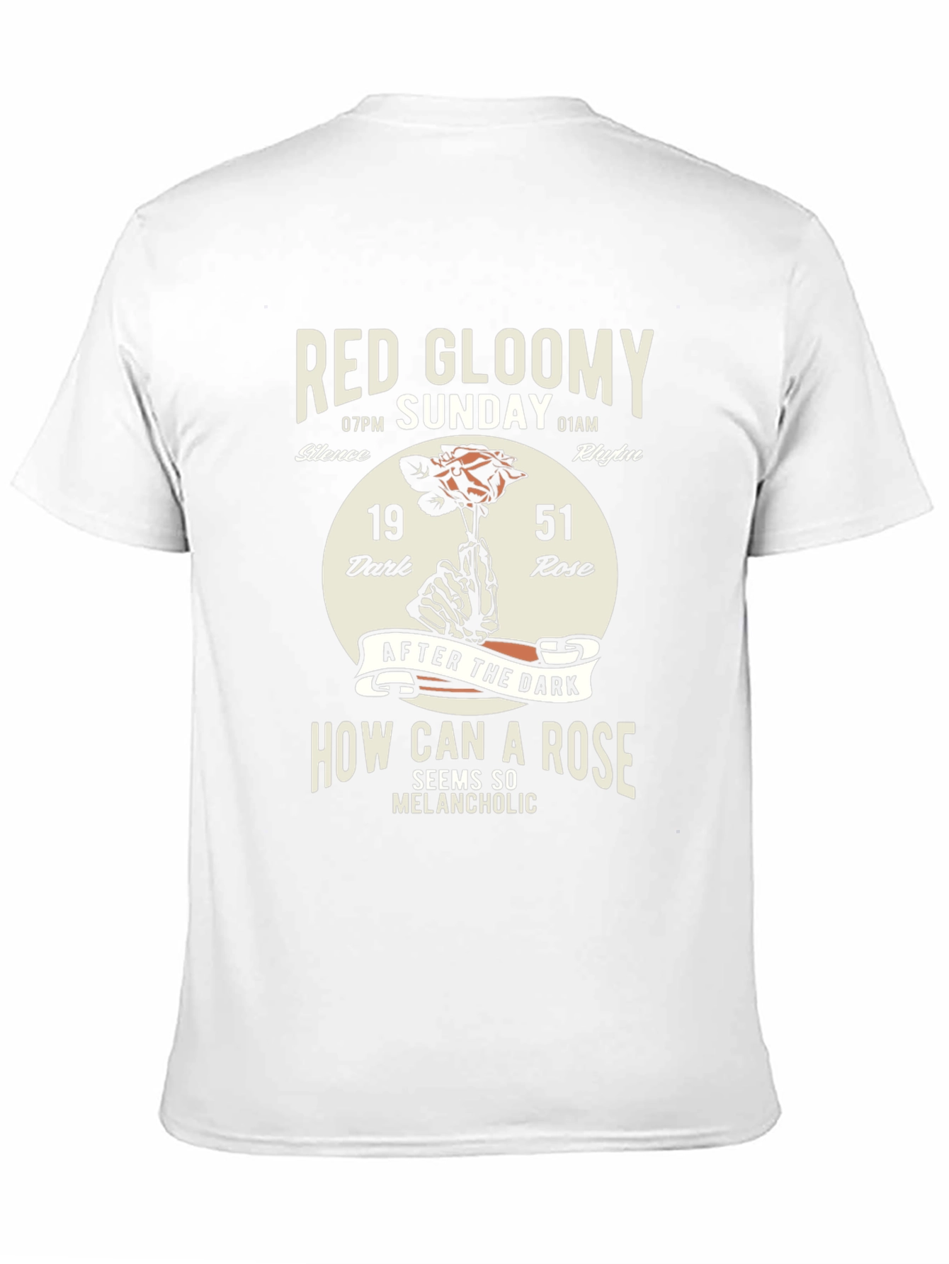 Red Gloomy Sunday Graphic T-Shirt