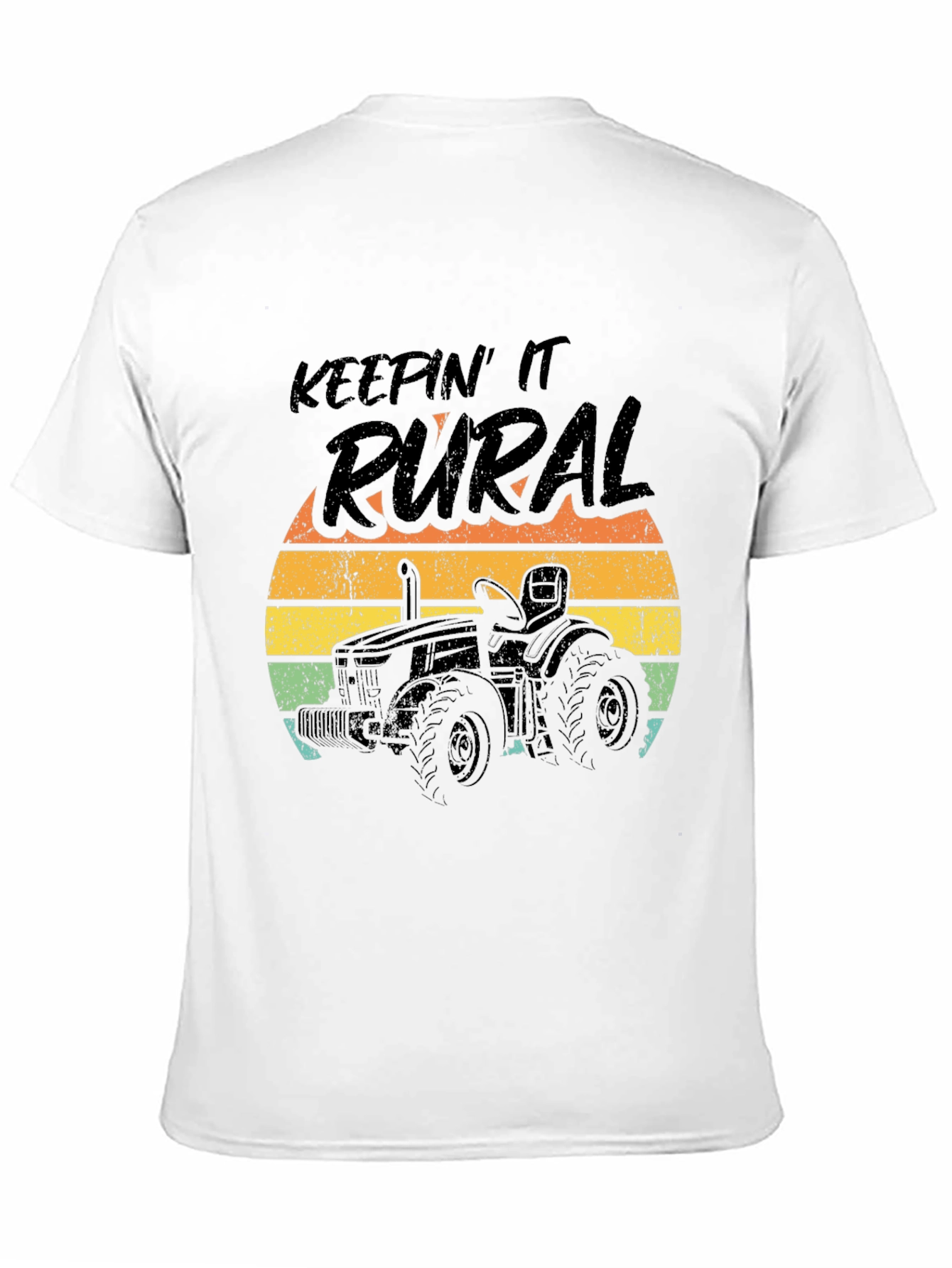 Keepin It Rural Tractor Graphic Tee - Black