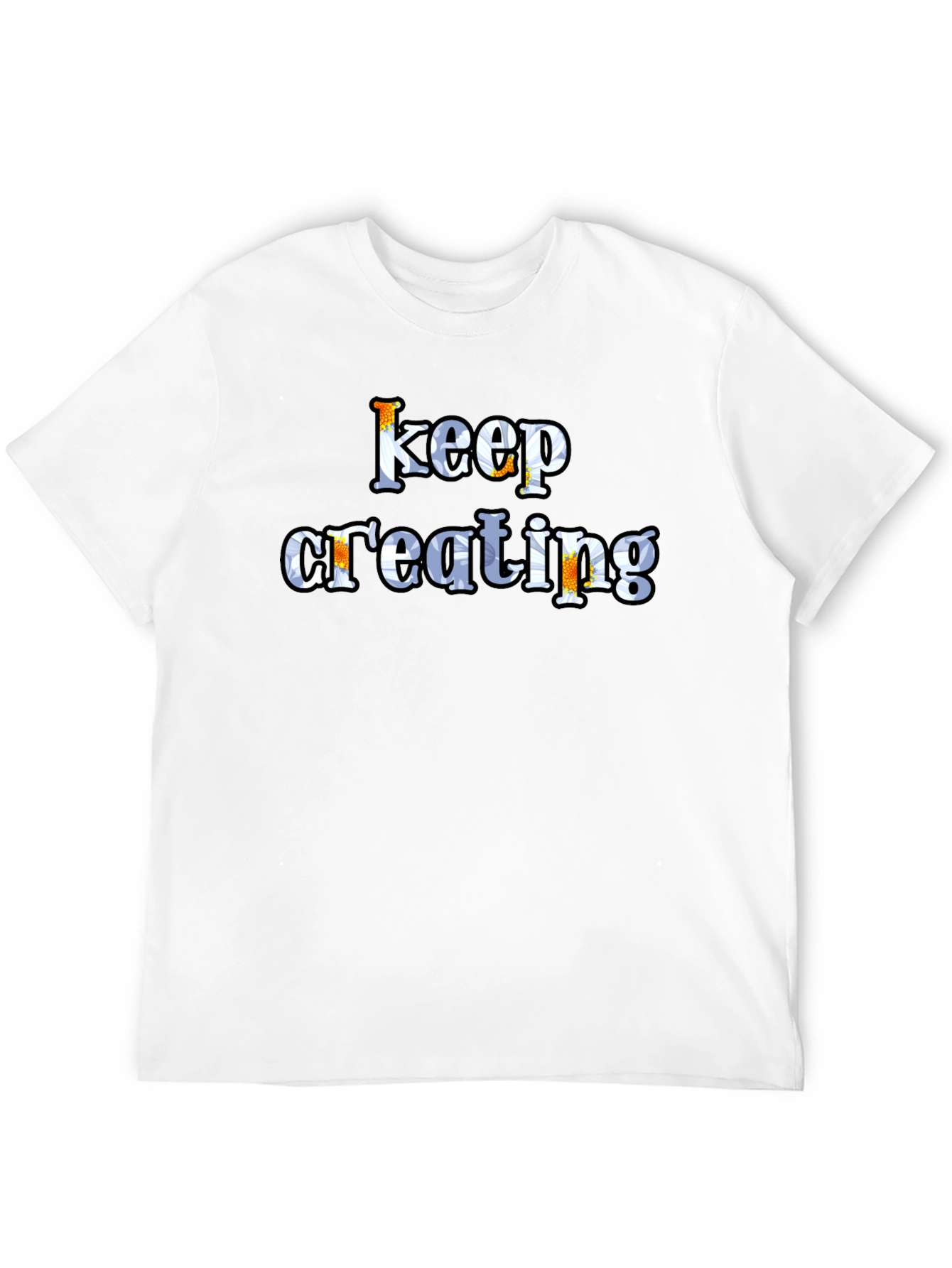 Keep Creating Graphic Tee - Black Cotton T-Shirt