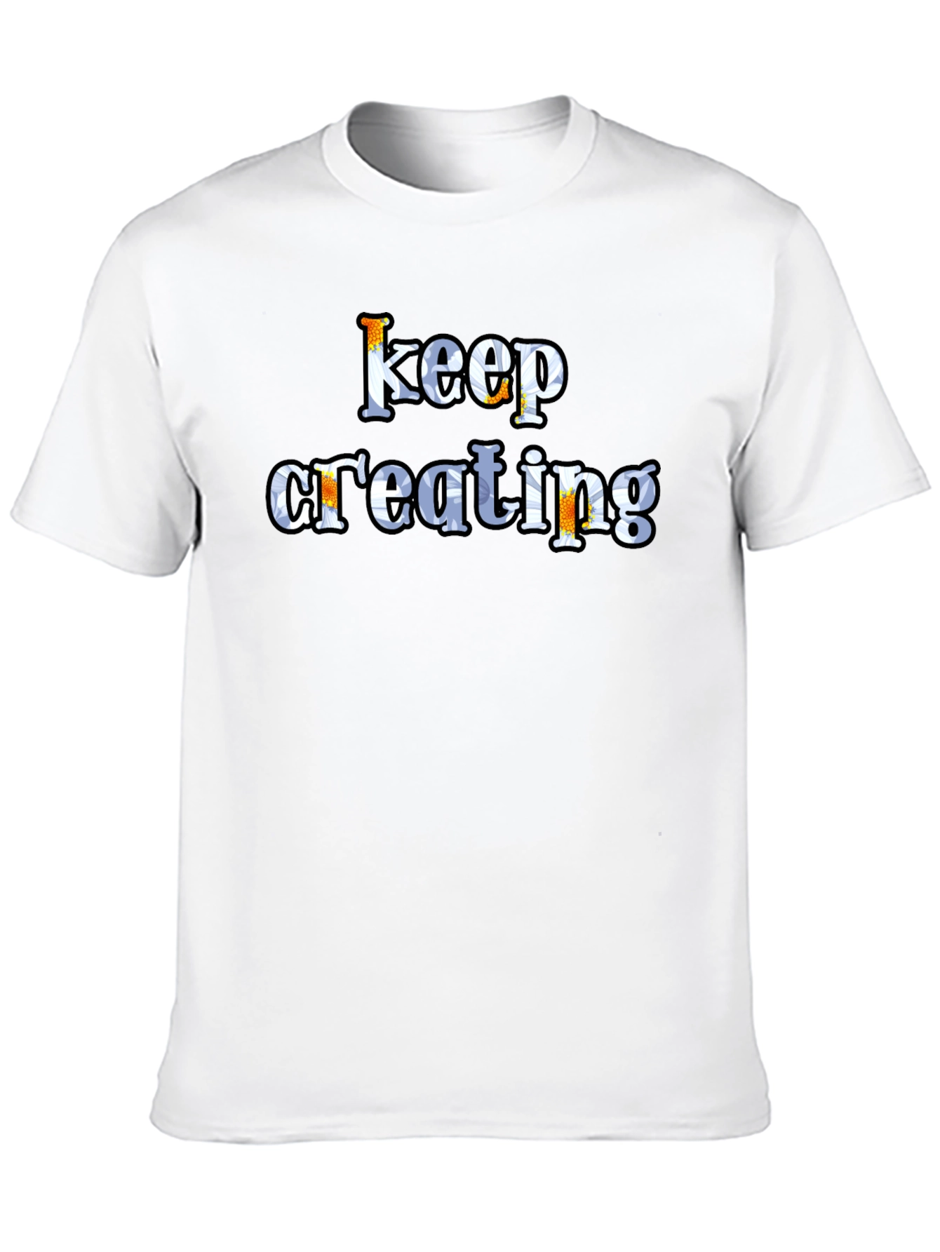 Keep Creating Graphic Tee - Black Cotton T-Shirt