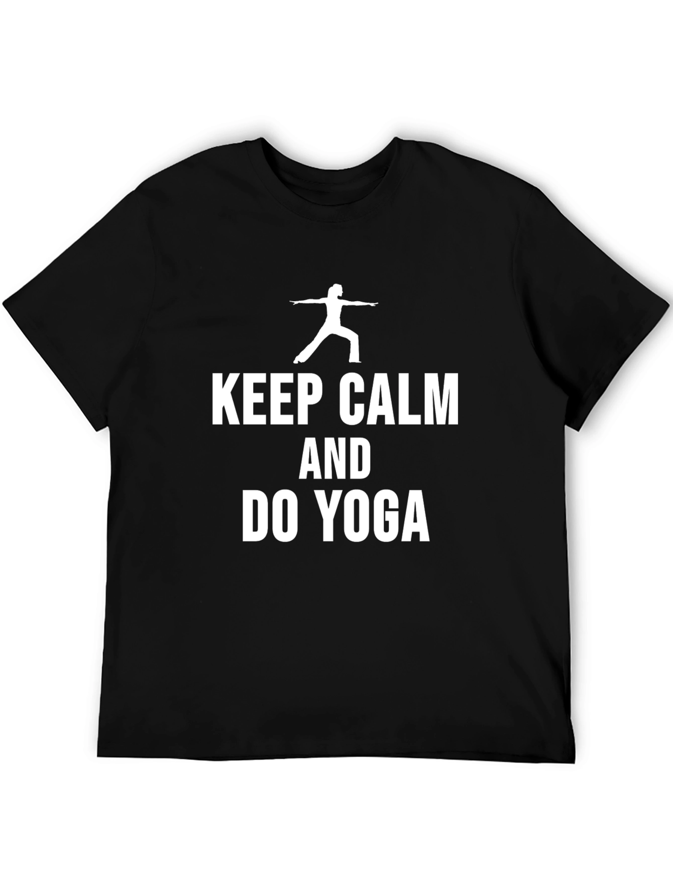 Keep Calm and Do Yoga Graphic Tee Shirt
