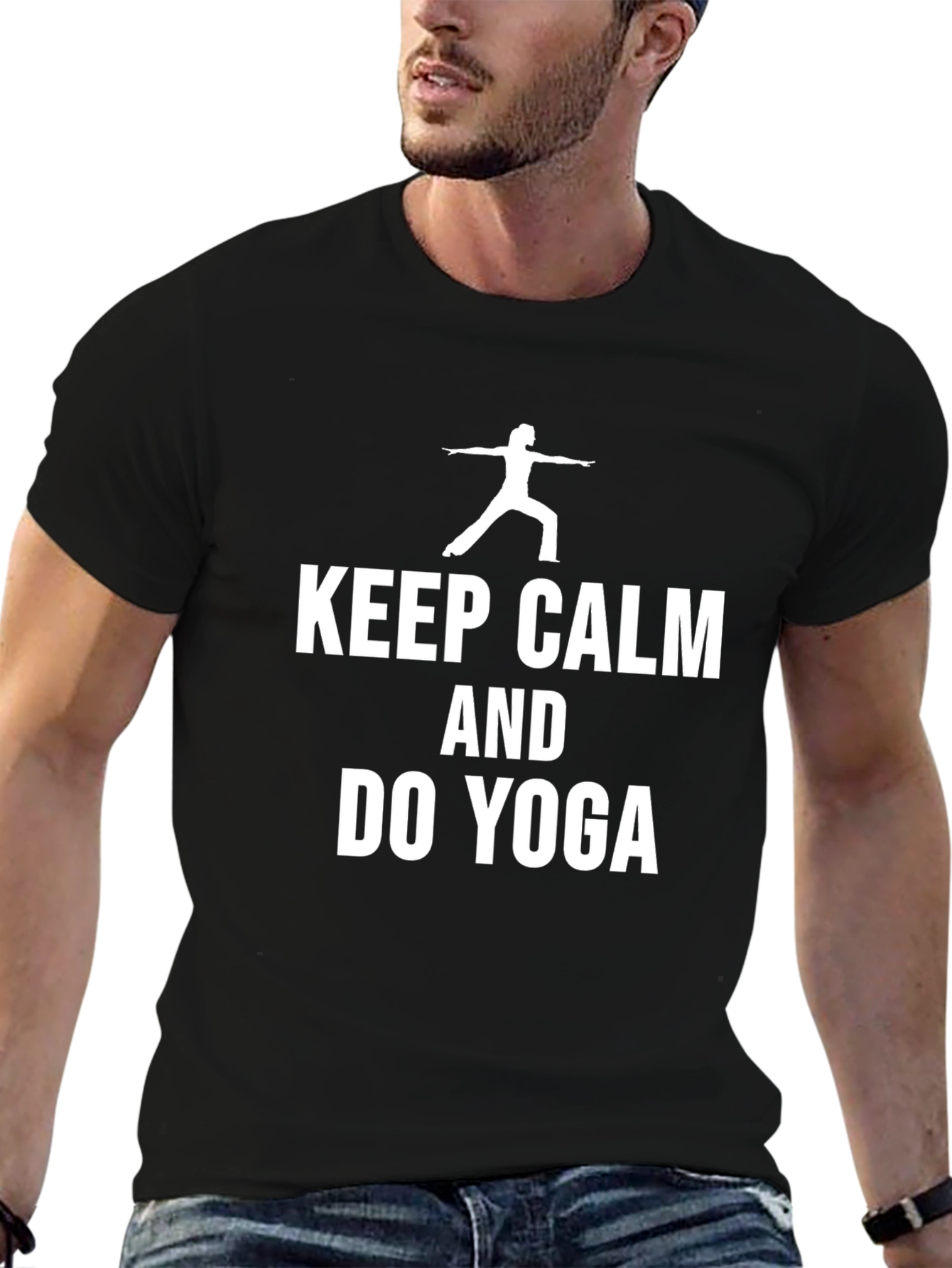 Keep Calm and Do Yoga Graphic Tee Shirt