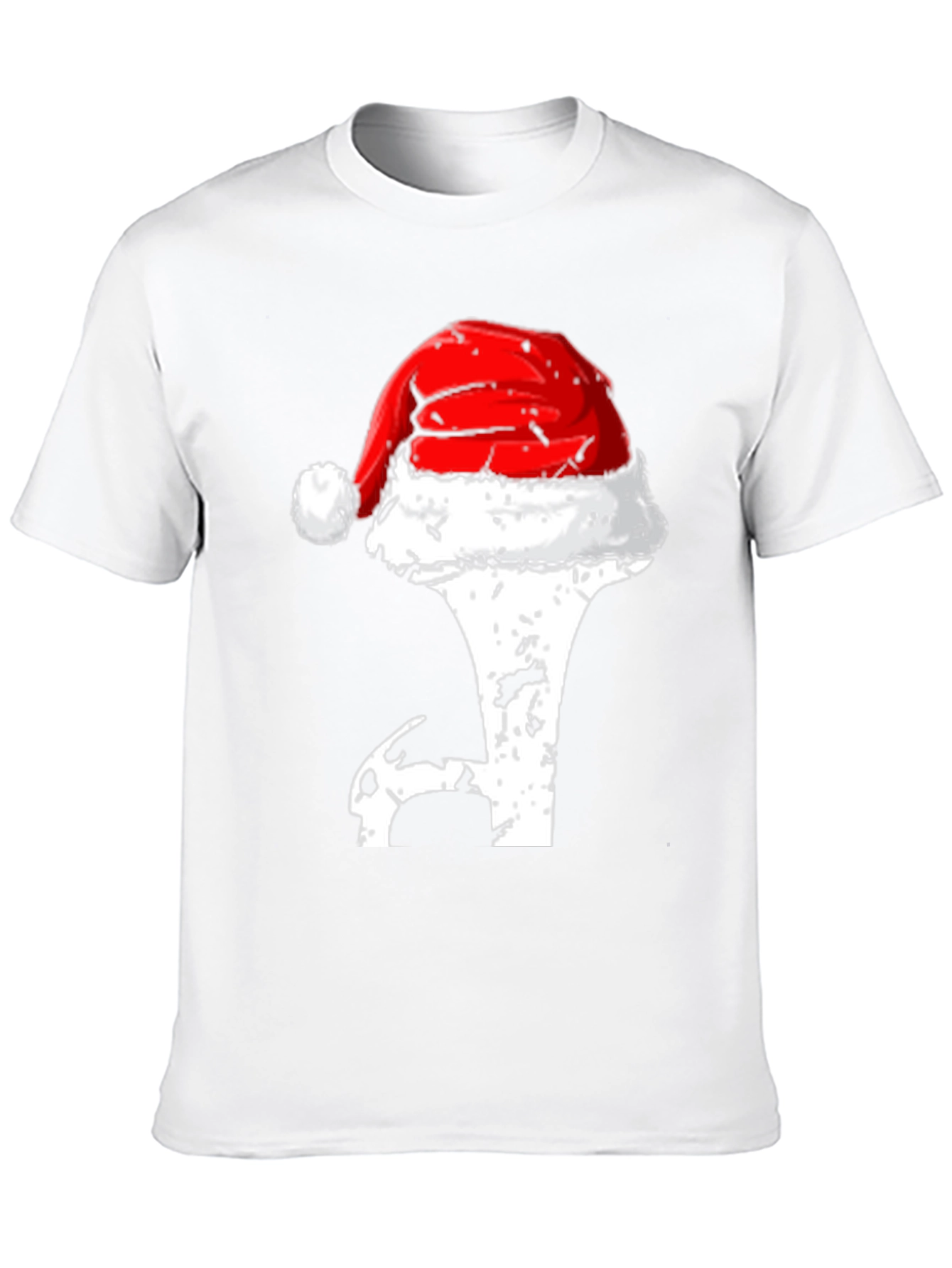 Holiday Golf T-Shirt - Santa Hat Novelty Tee