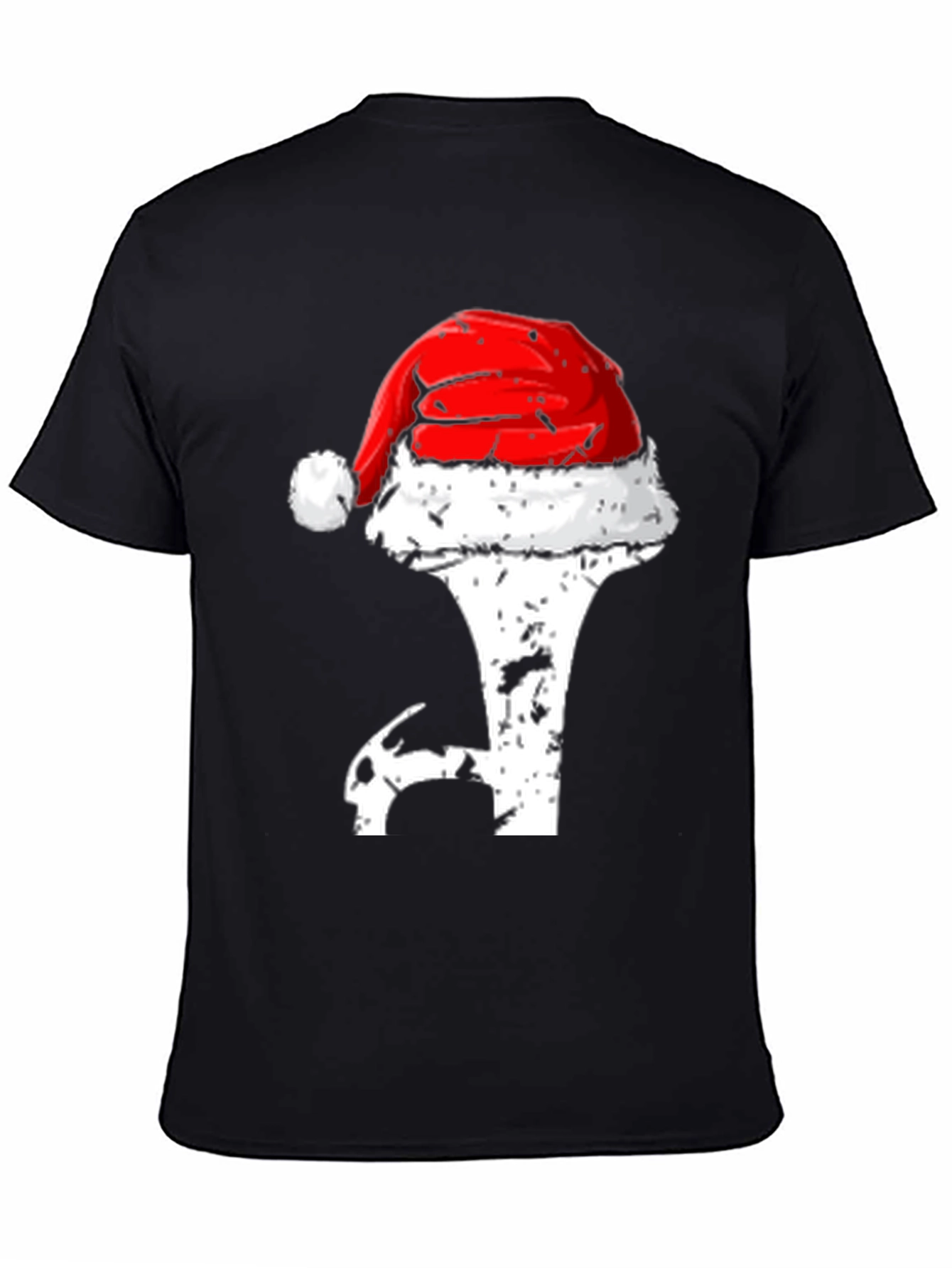 Holiday Golf T-Shirt - Santa Hat Novelty Tee