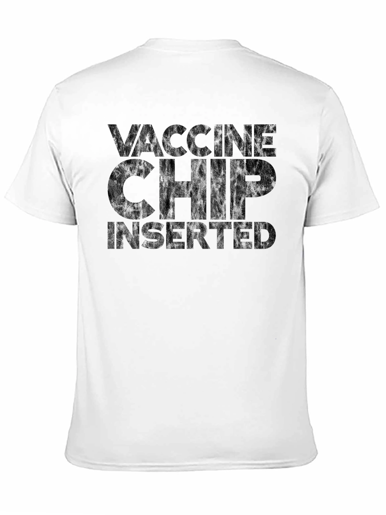 Vaccine Chip Inserted Black T-Shirt