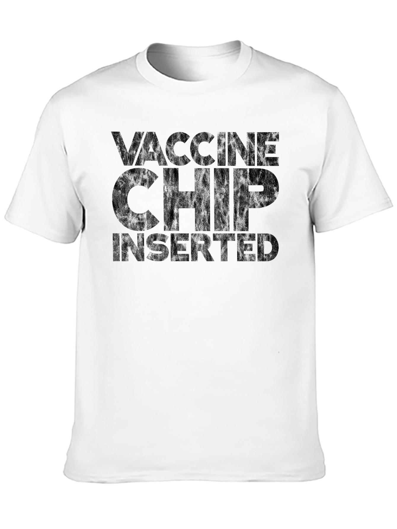 Vaccine Chip Inserted Black T-Shirt