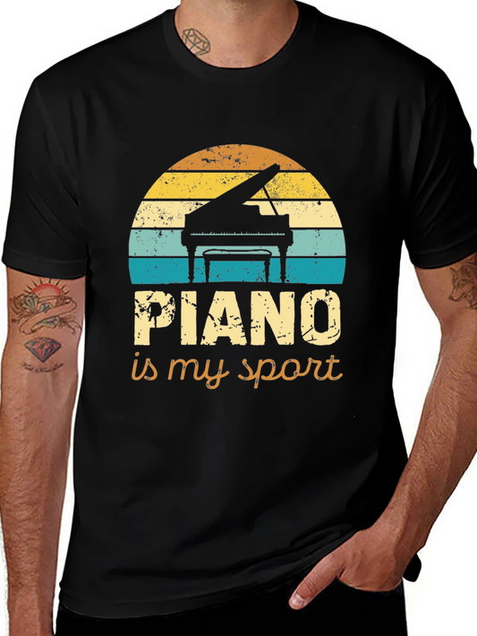 Piano Is My Sport Graphic Tee