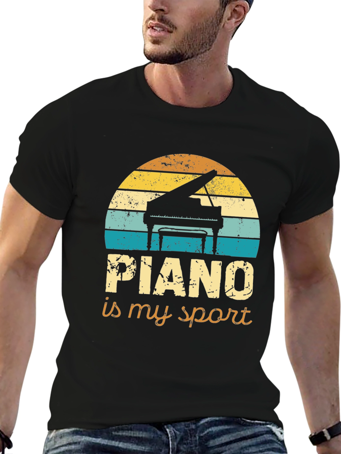 Piano Is My Sport Graphic Tee