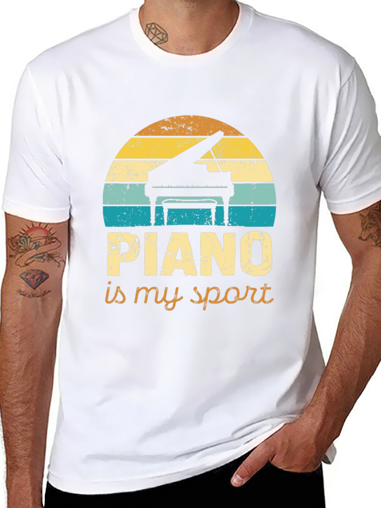Piano Is My Sport Graphic Tee