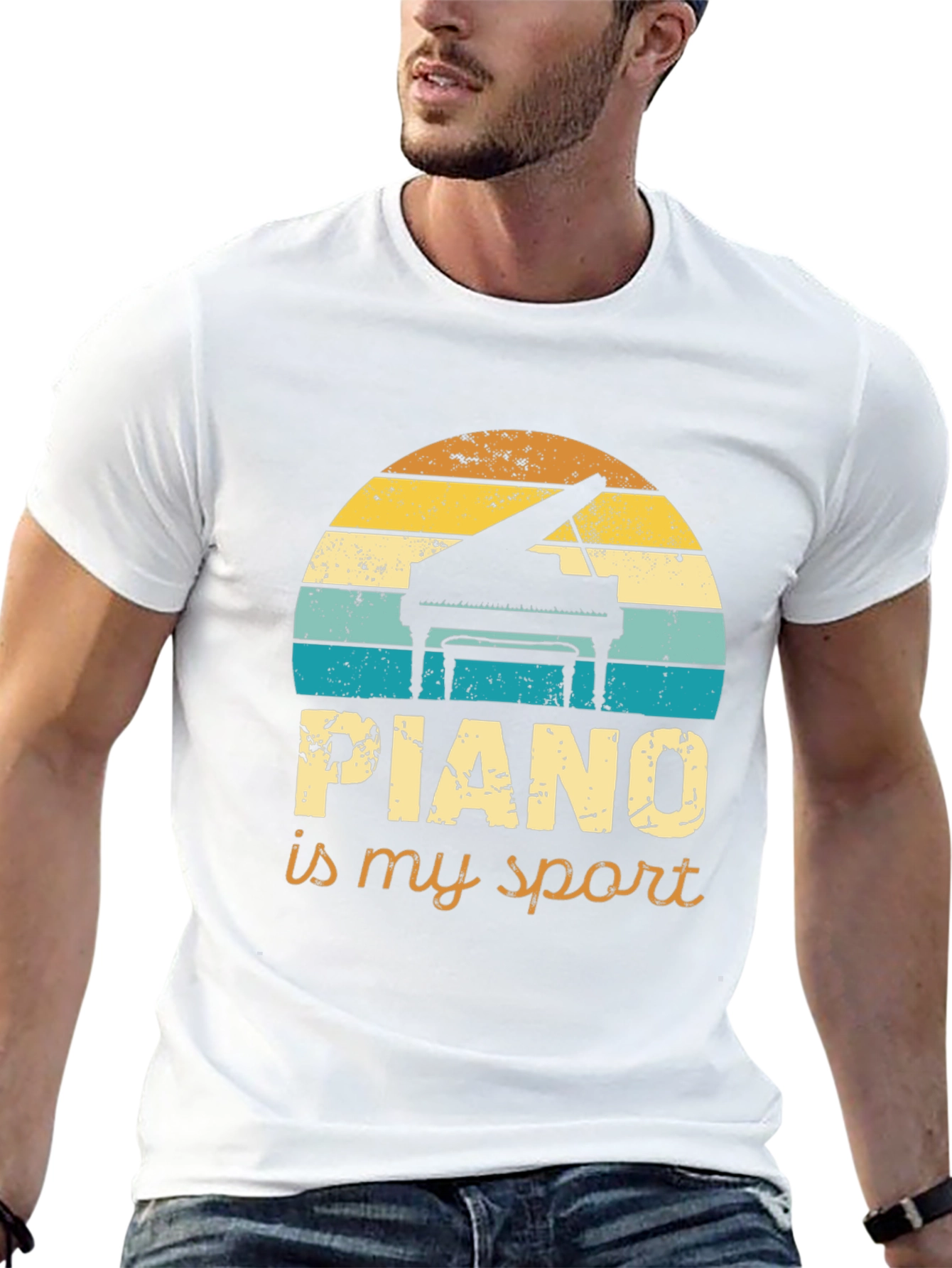 Piano Is My Sport Graphic Tee