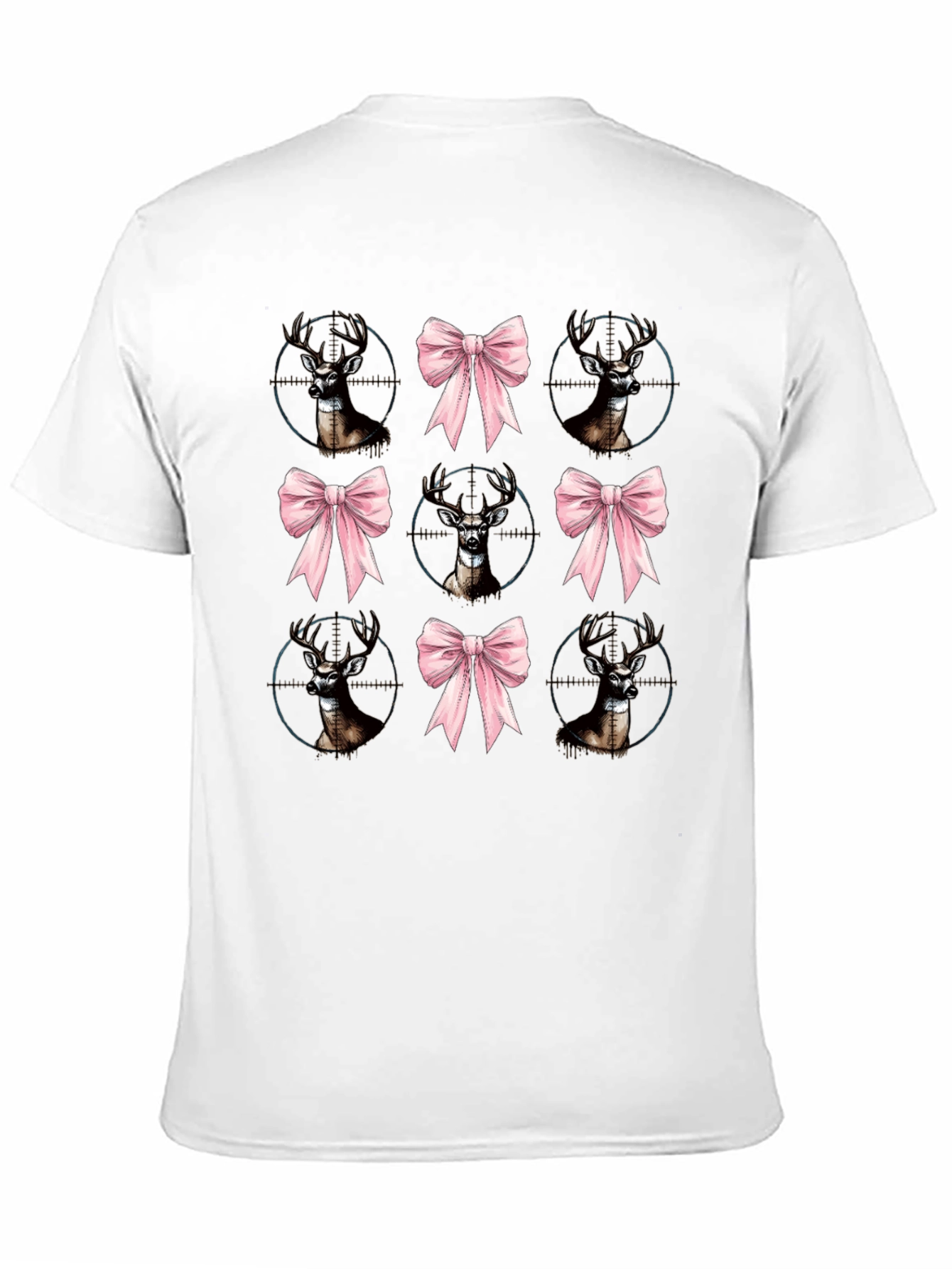 Deer Bow Hunting Tee - Unique Graphic Print Shirt