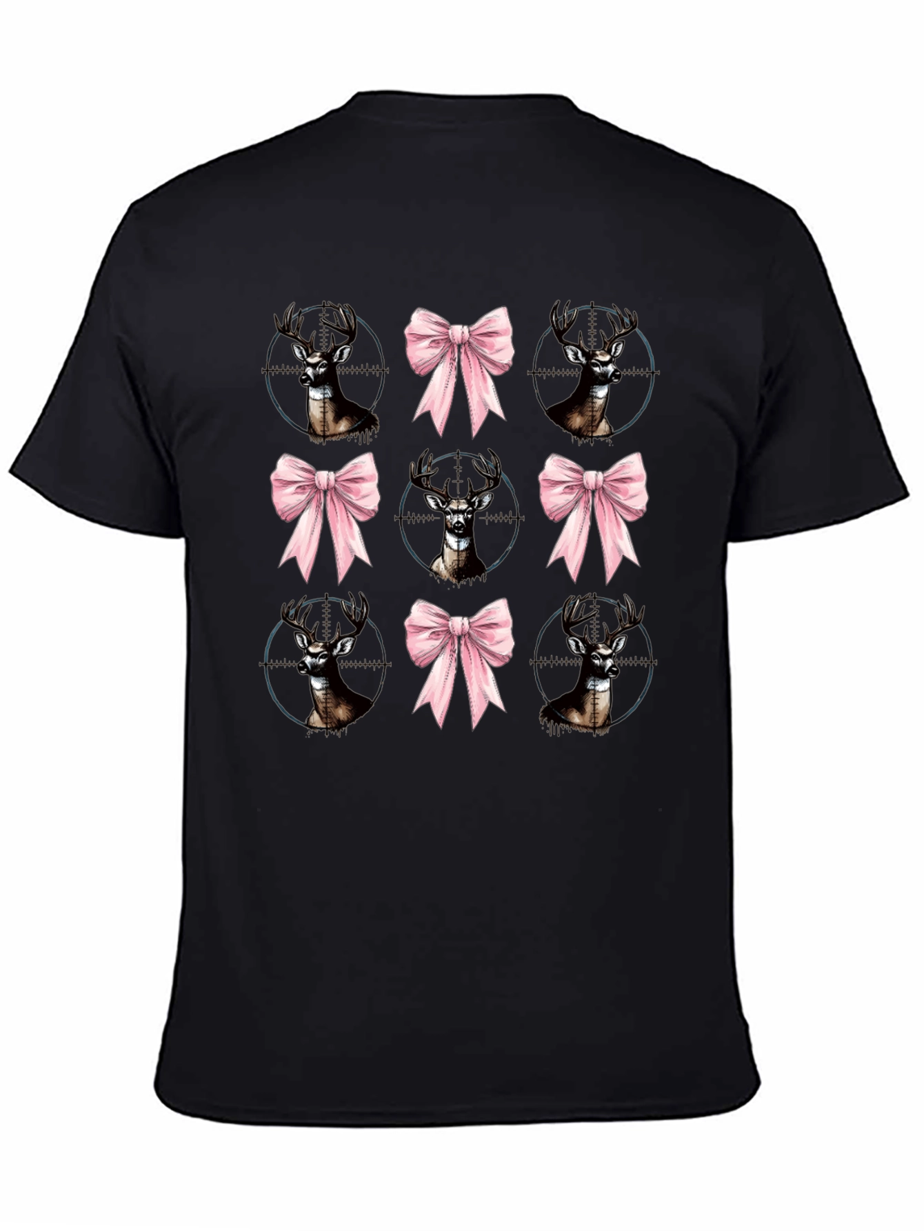 Deer Bow Hunting Tee - Unique Graphic Print Shirt