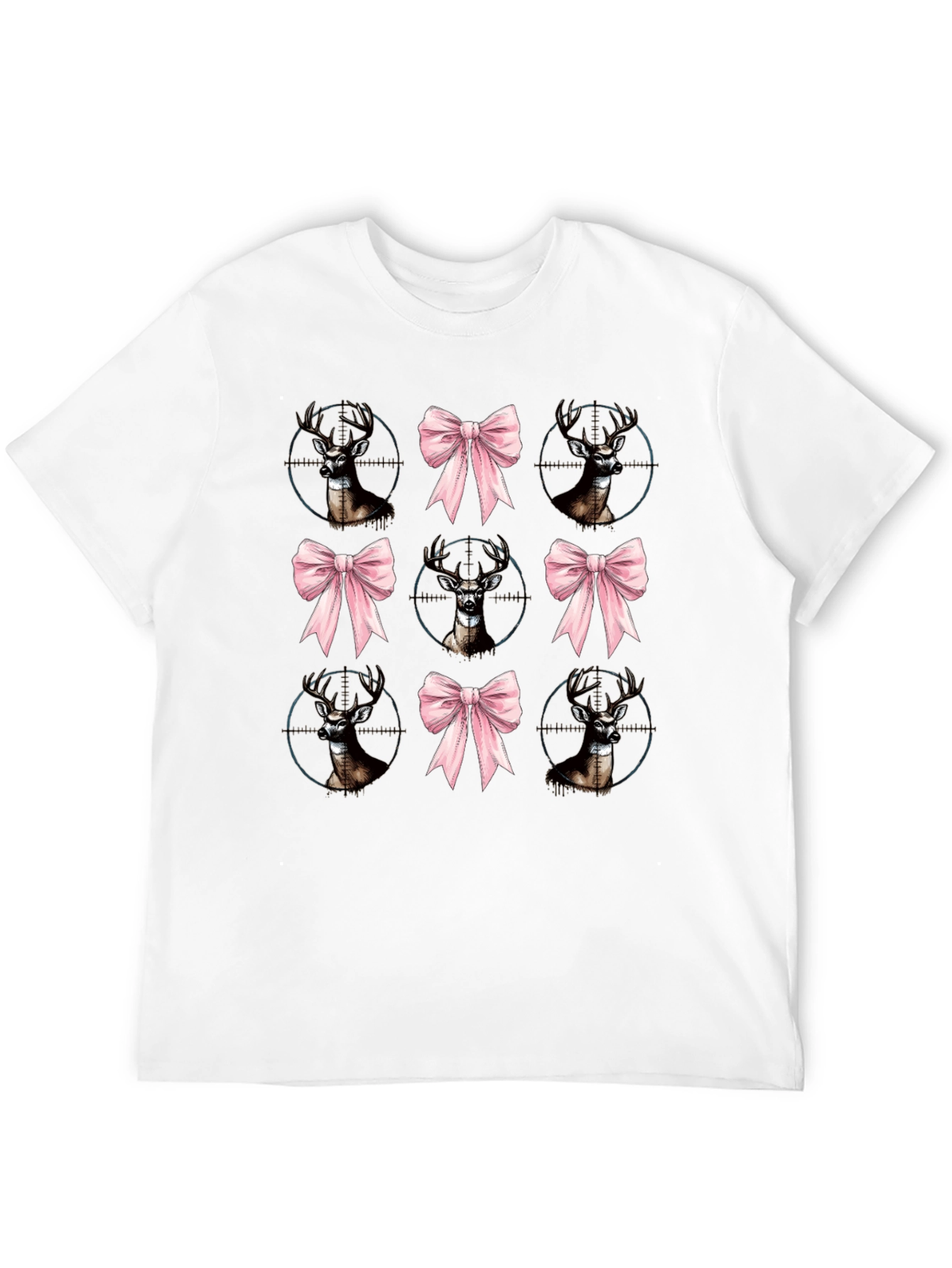 Deer Bow Hunting Tee - Unique Graphic Print Shirt
