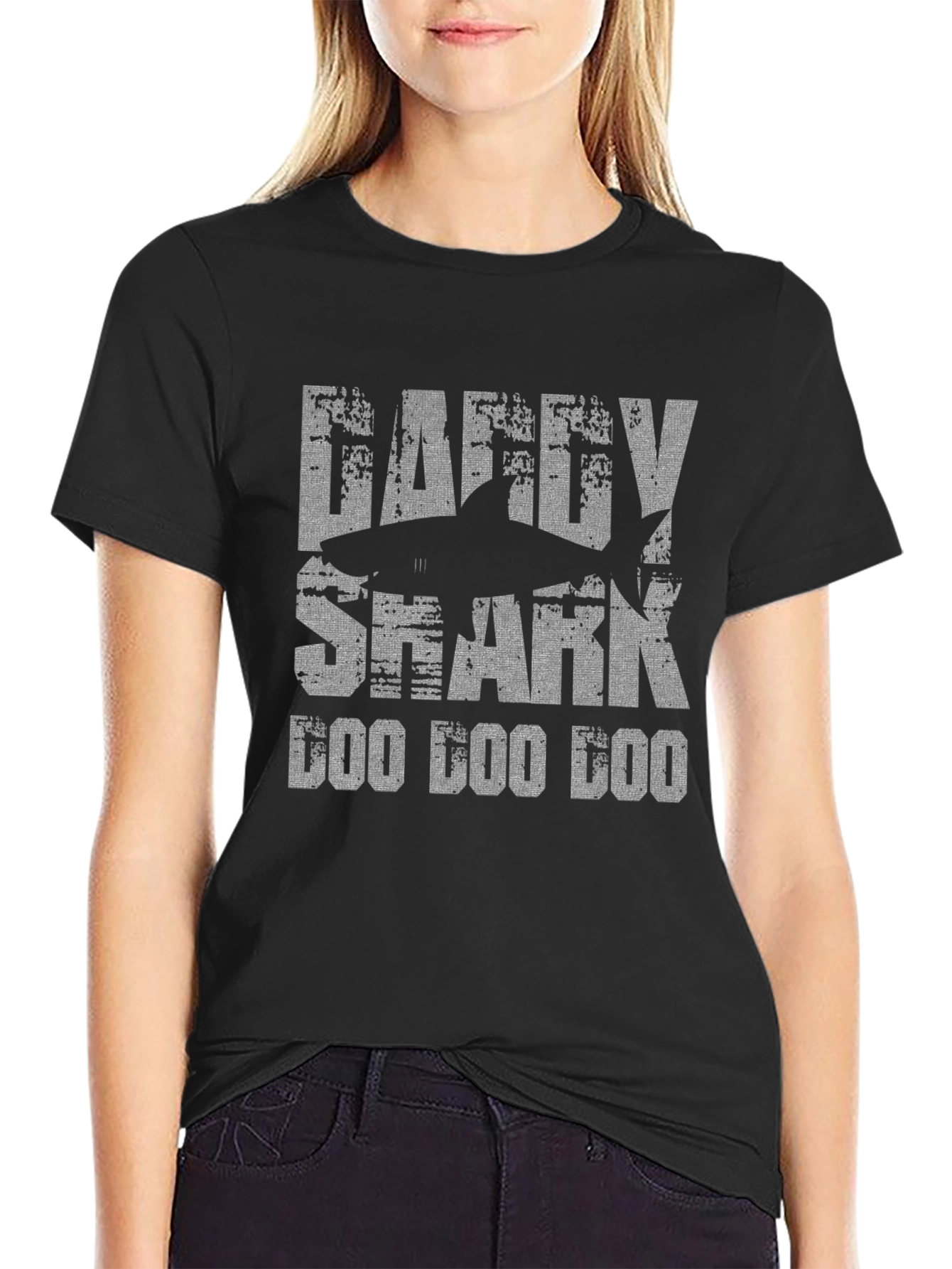 Daddy Shark Doo Doo T-Shirt Funny Dad Gift