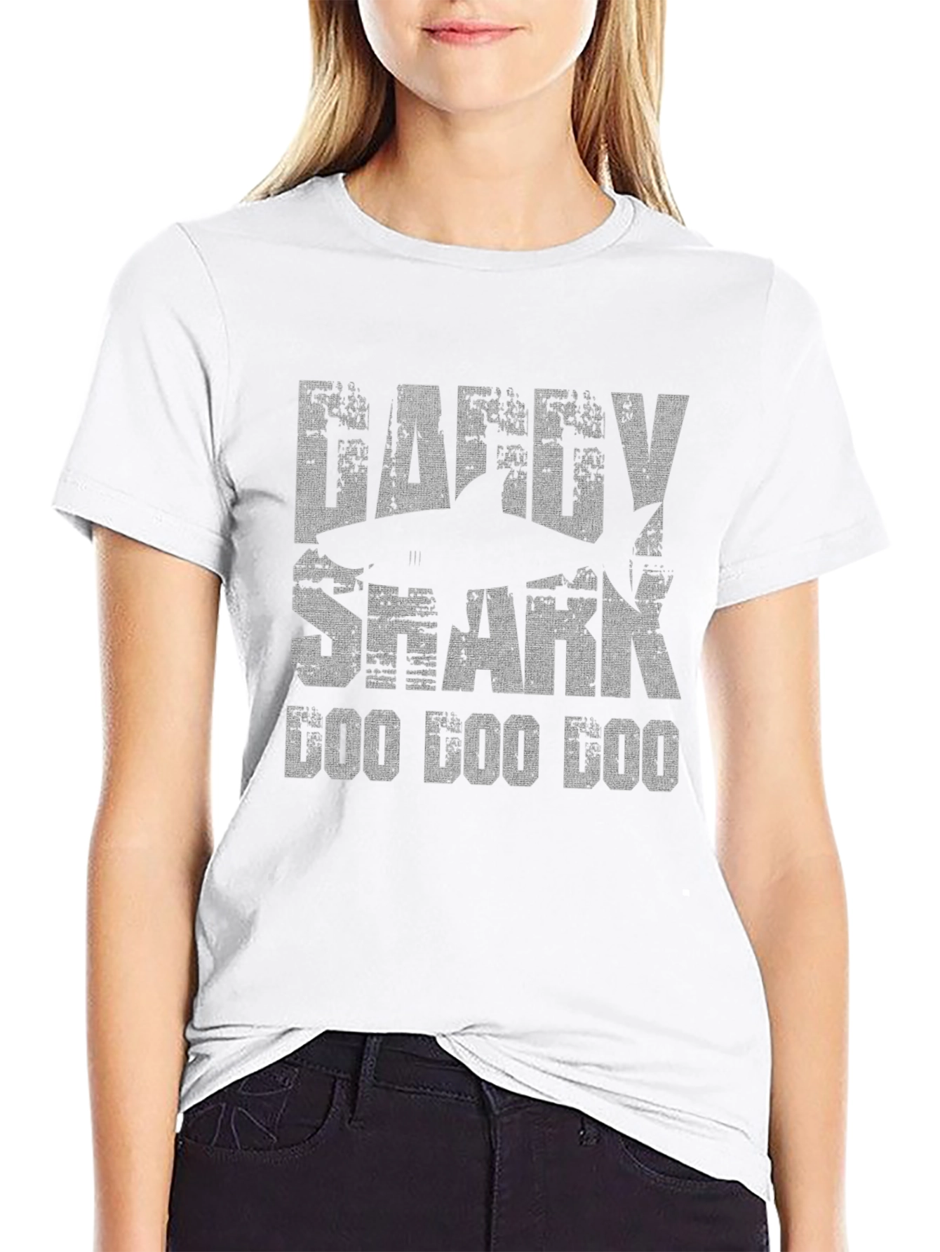 Daddy Shark Doo Doo T-Shirt Funny Dad Gift