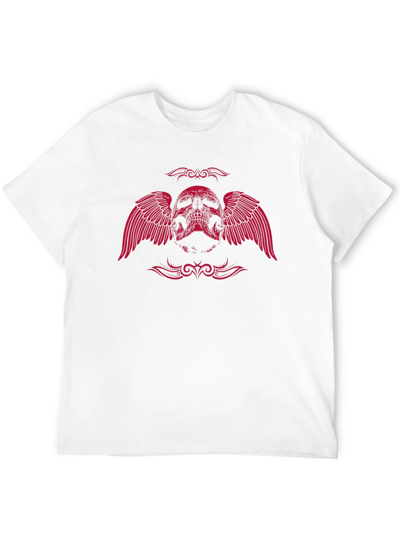 Winged Skull Graphic Tee - Black