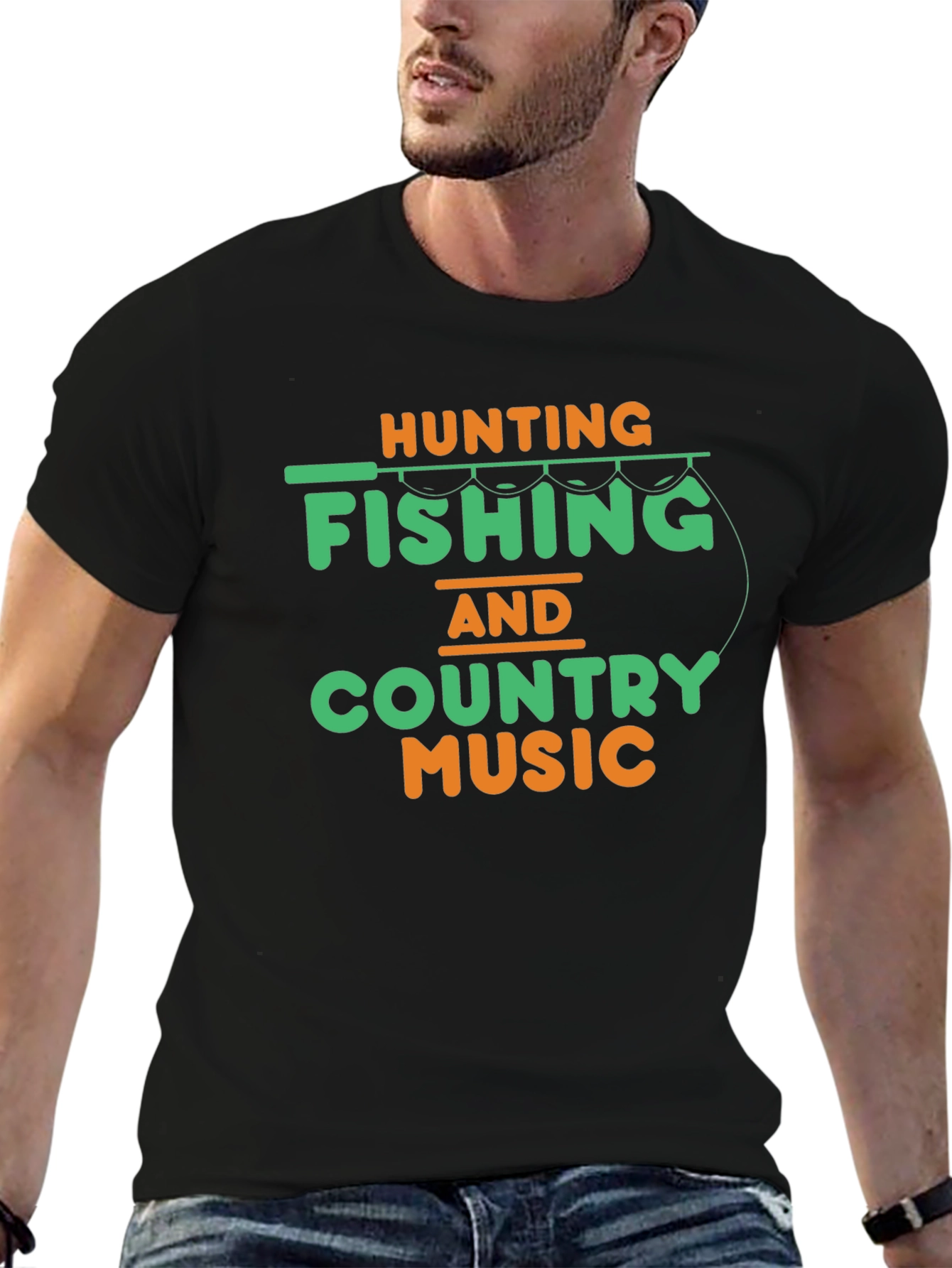 Hunting Fishing & Country Music T-Shirt
