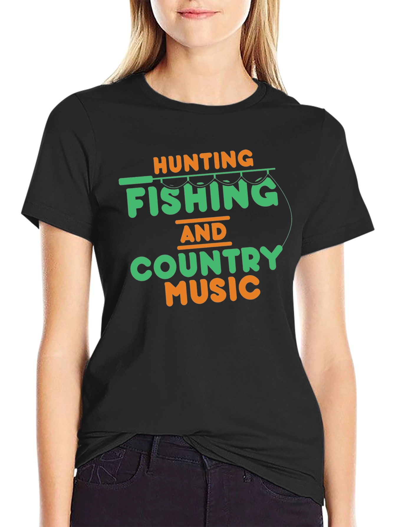 Hunting Fishing & Country Music T-Shirt