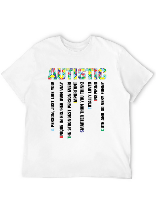Autistic Pride T-Shirt - Puzzle Piece Design