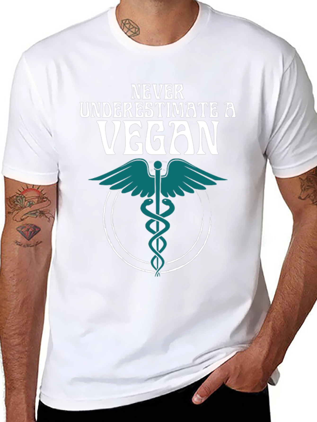 Never Underestimate a Vegan T-Shirt