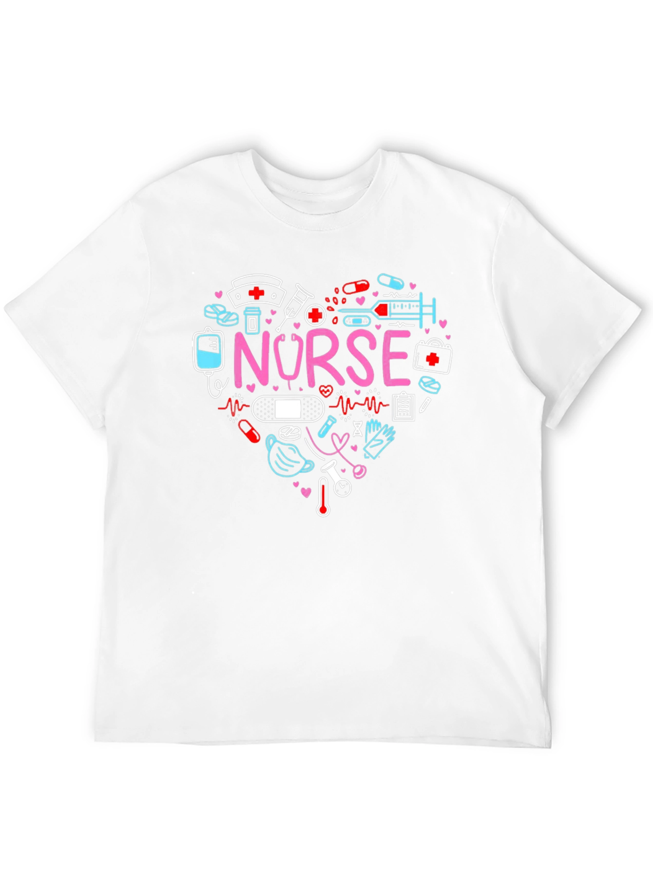 Nurse Love Heart Graphic T-Shirt