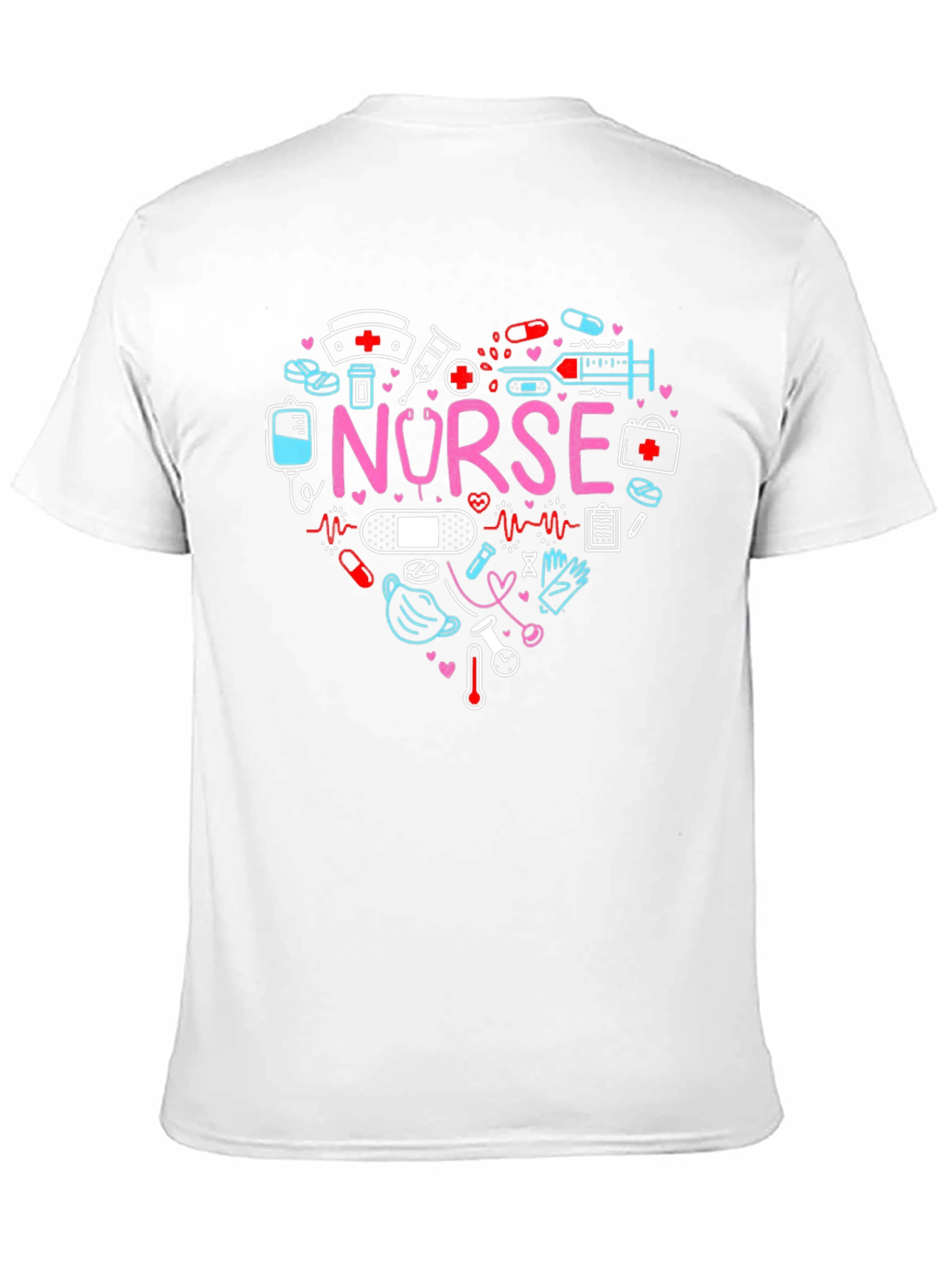 Nurse Love Heart Graphic T-Shirt
