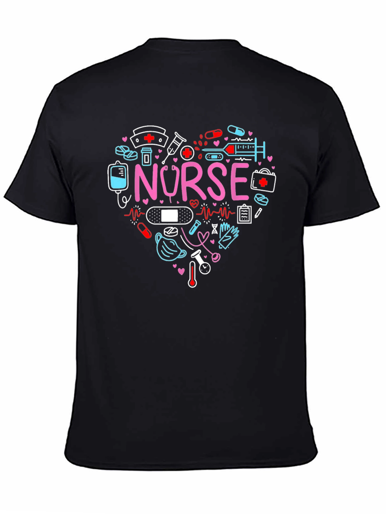 Nurse Love Heart Graphic T-Shirt